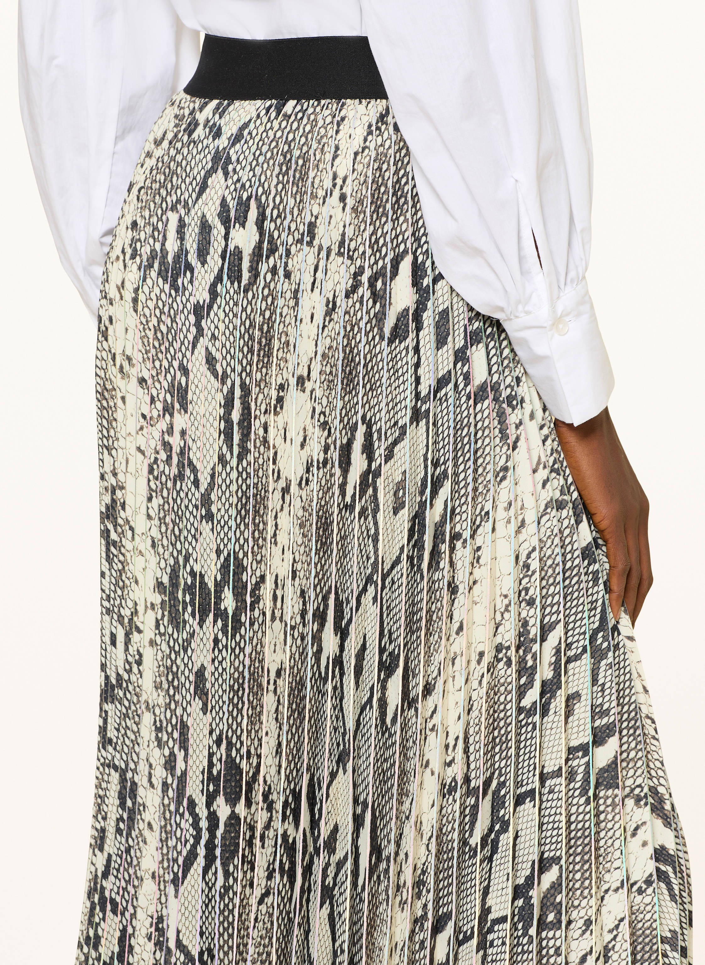 Thumbnail - Essentiel Antwerp Faltenrock Indira beige