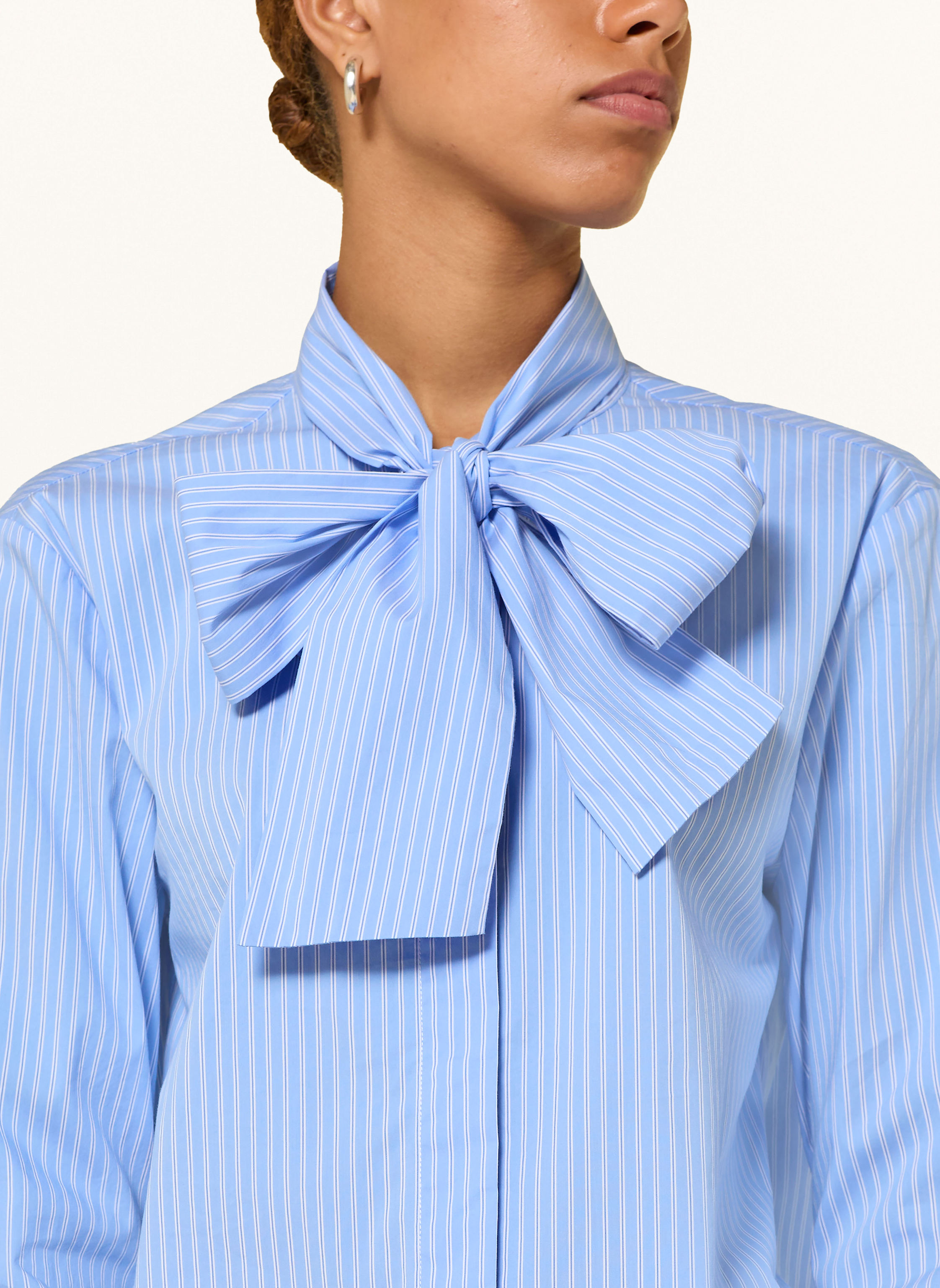 Thumbnail - Oui Schluppenbluse blau