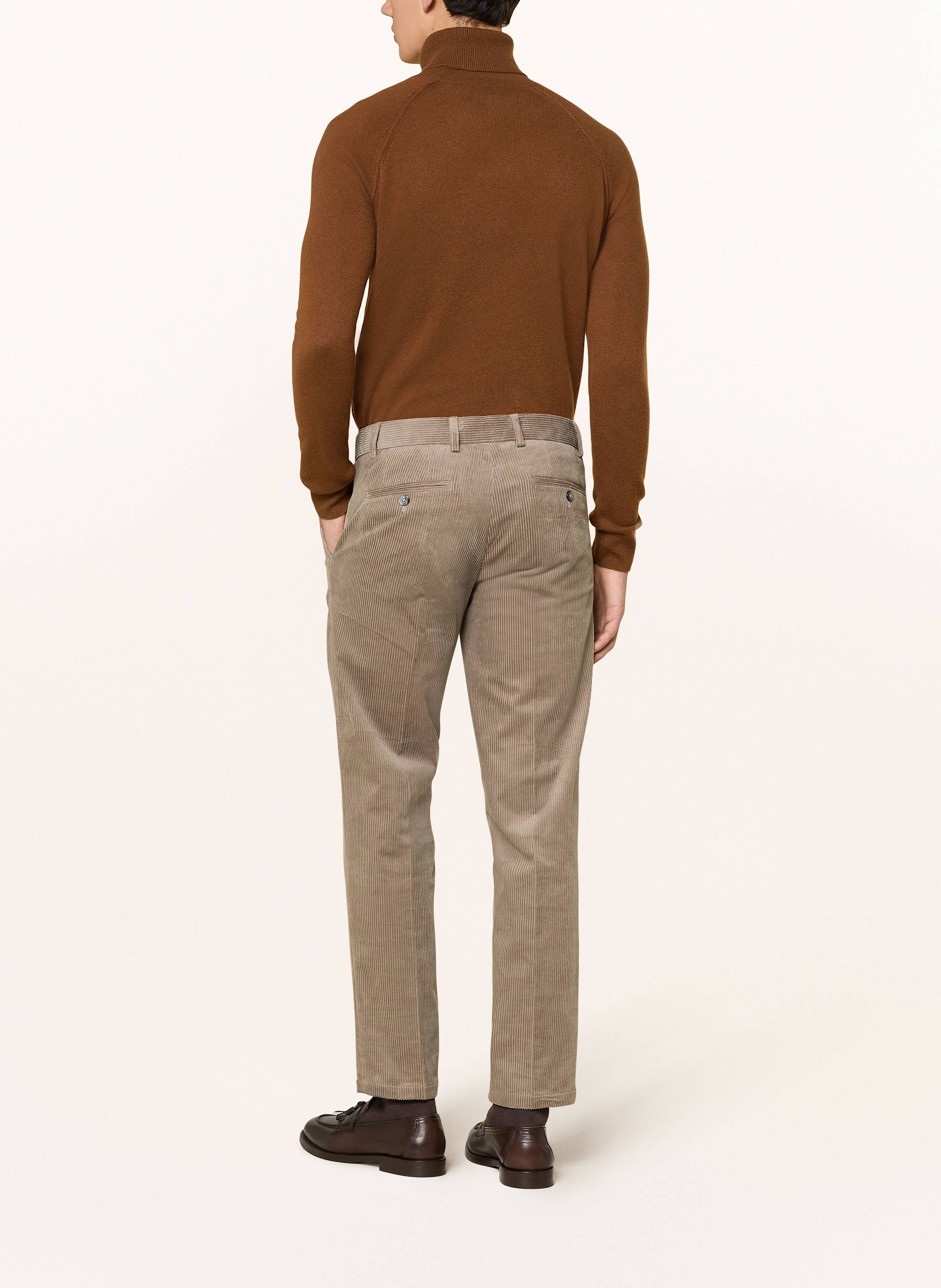 Thumbnail - Paul Anzughose Slim Fit Aus Cord gruen