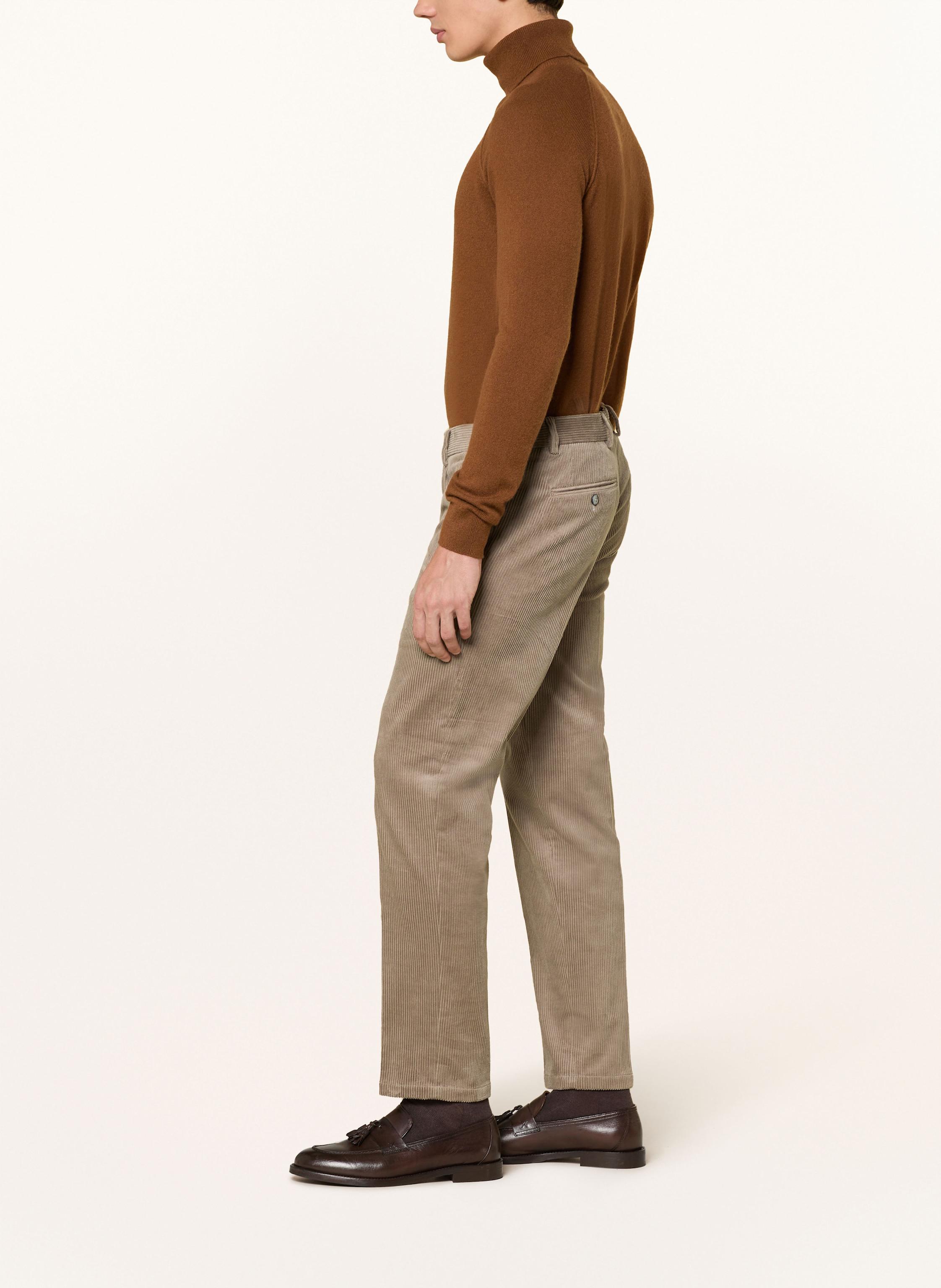 Thumbnail - Paul Anzughose Slim Fit Aus Cord gruen