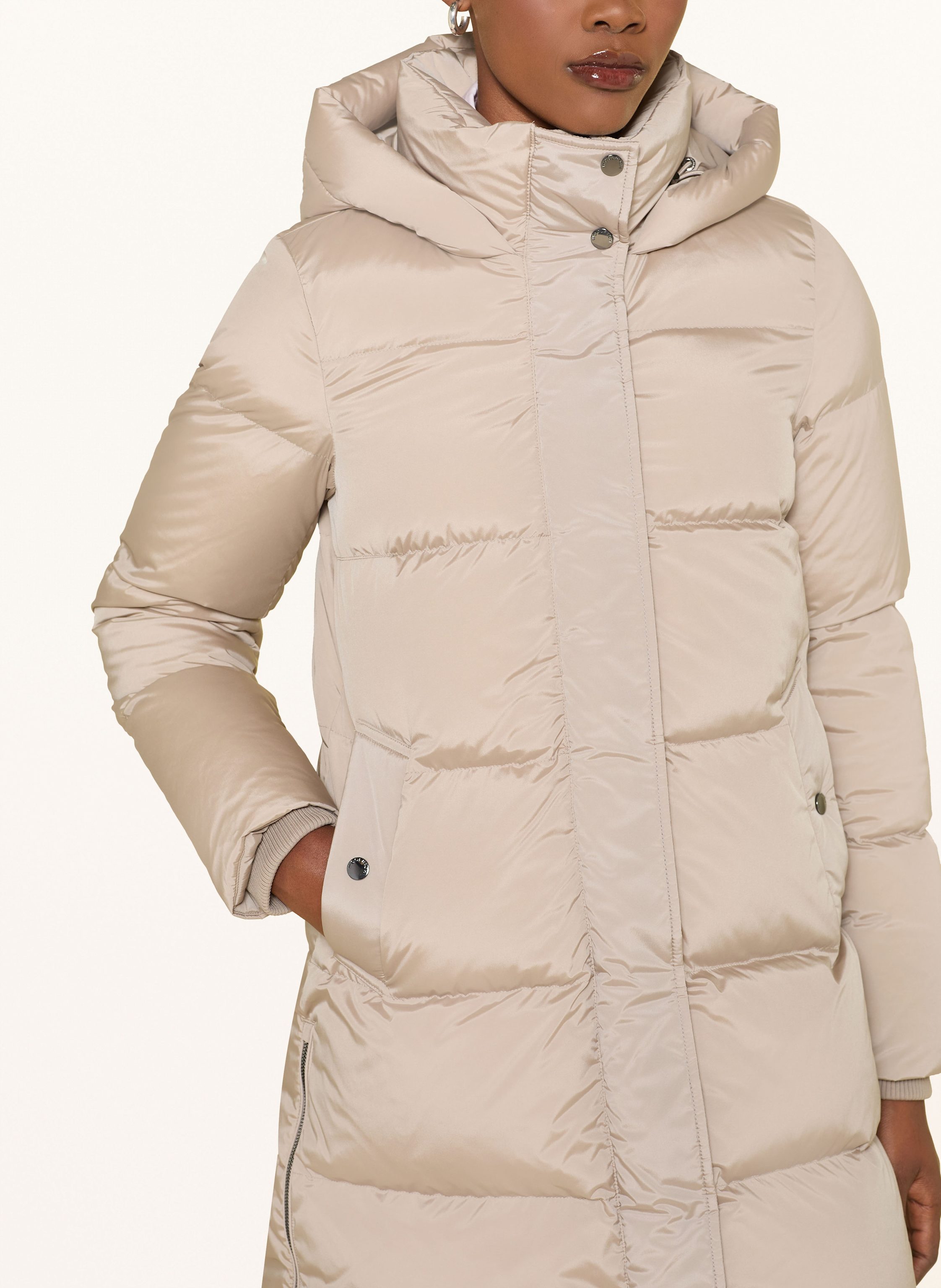 Thumbnail - Woolrich Daunenmantel Kelly beige