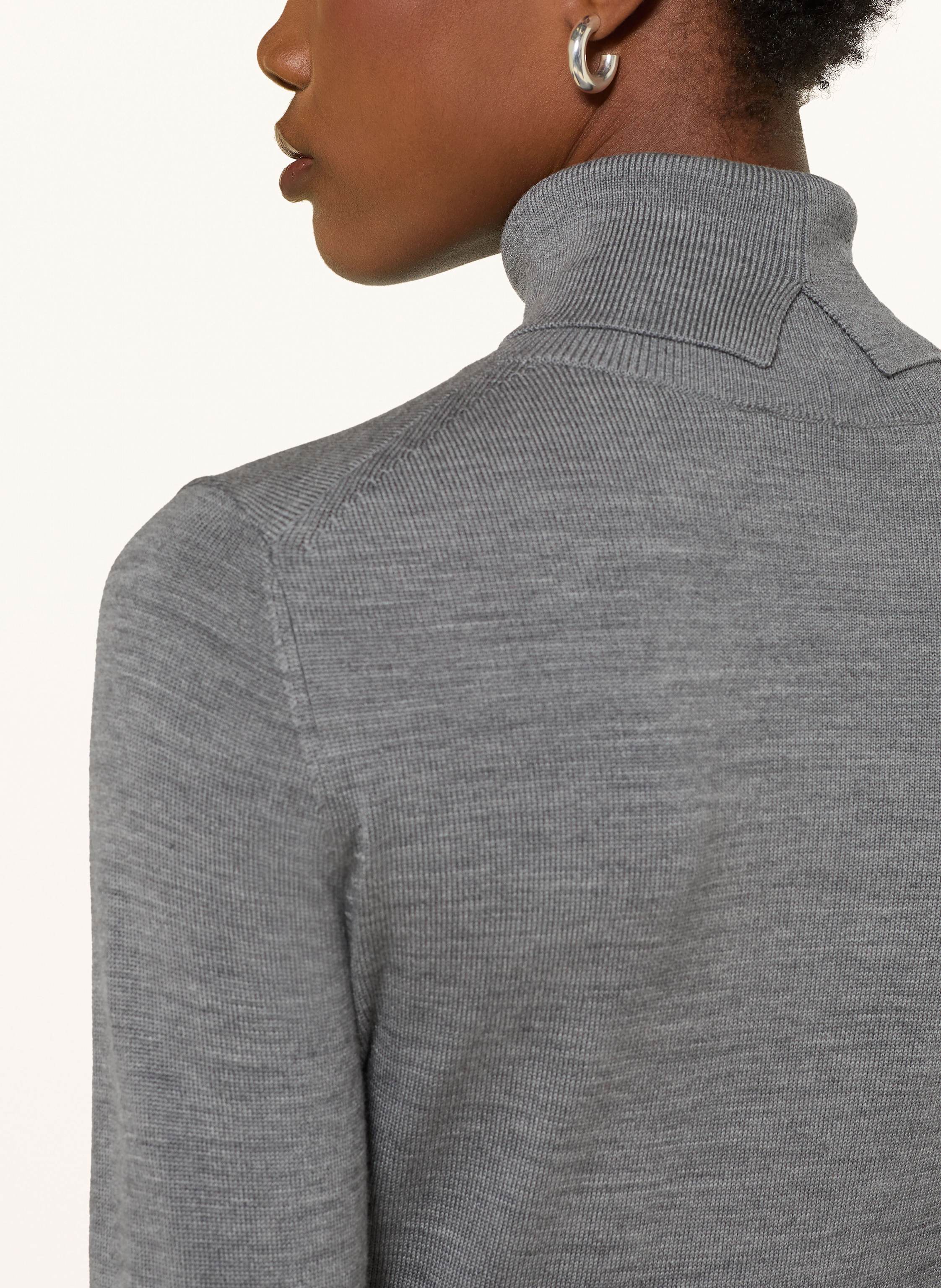 Thumbnail - Windsor. Rollkragenpullover Aus Merinowolle grau