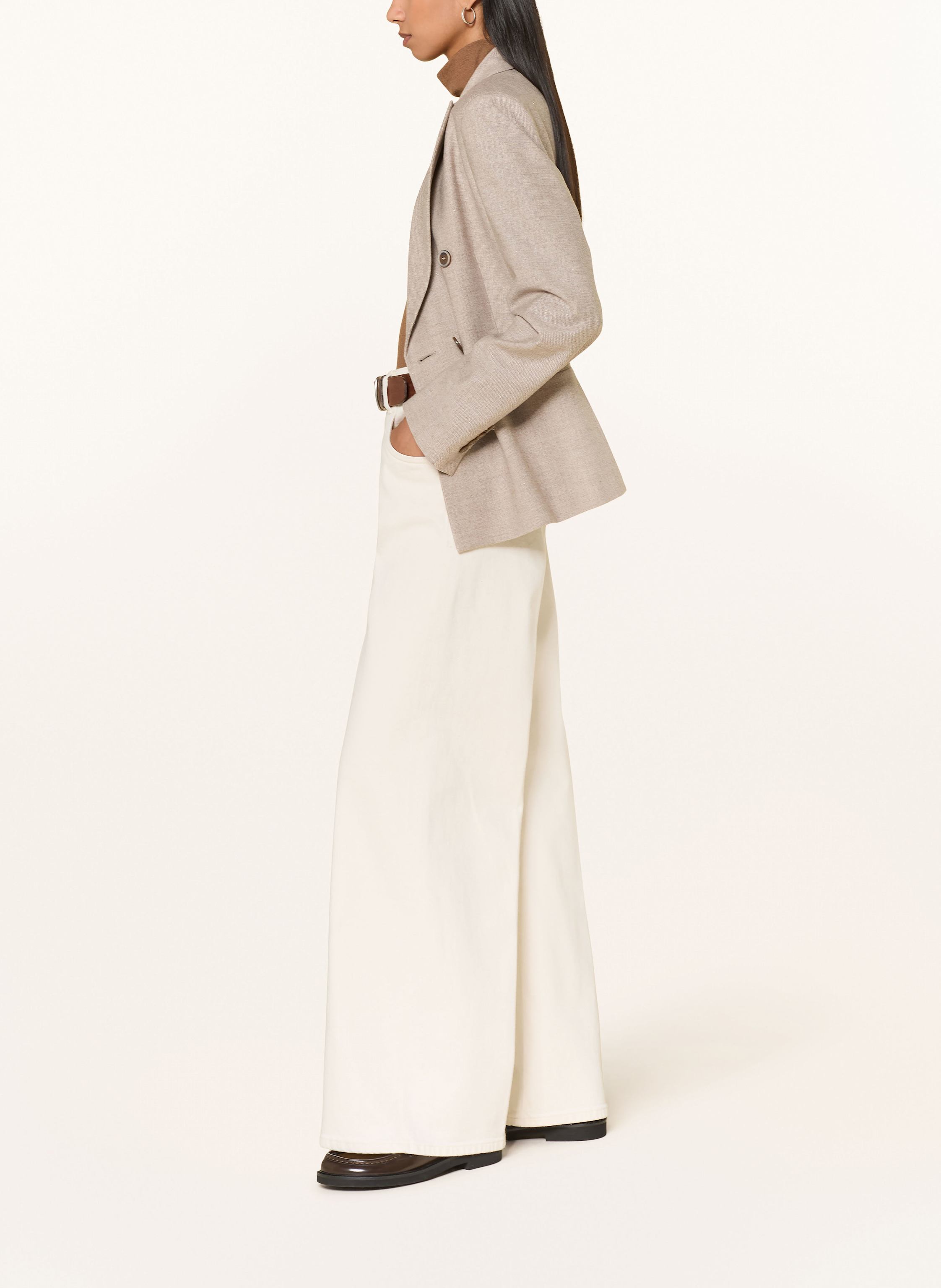 Thumbnail - Windsor. Wide Leg Jeans weiss