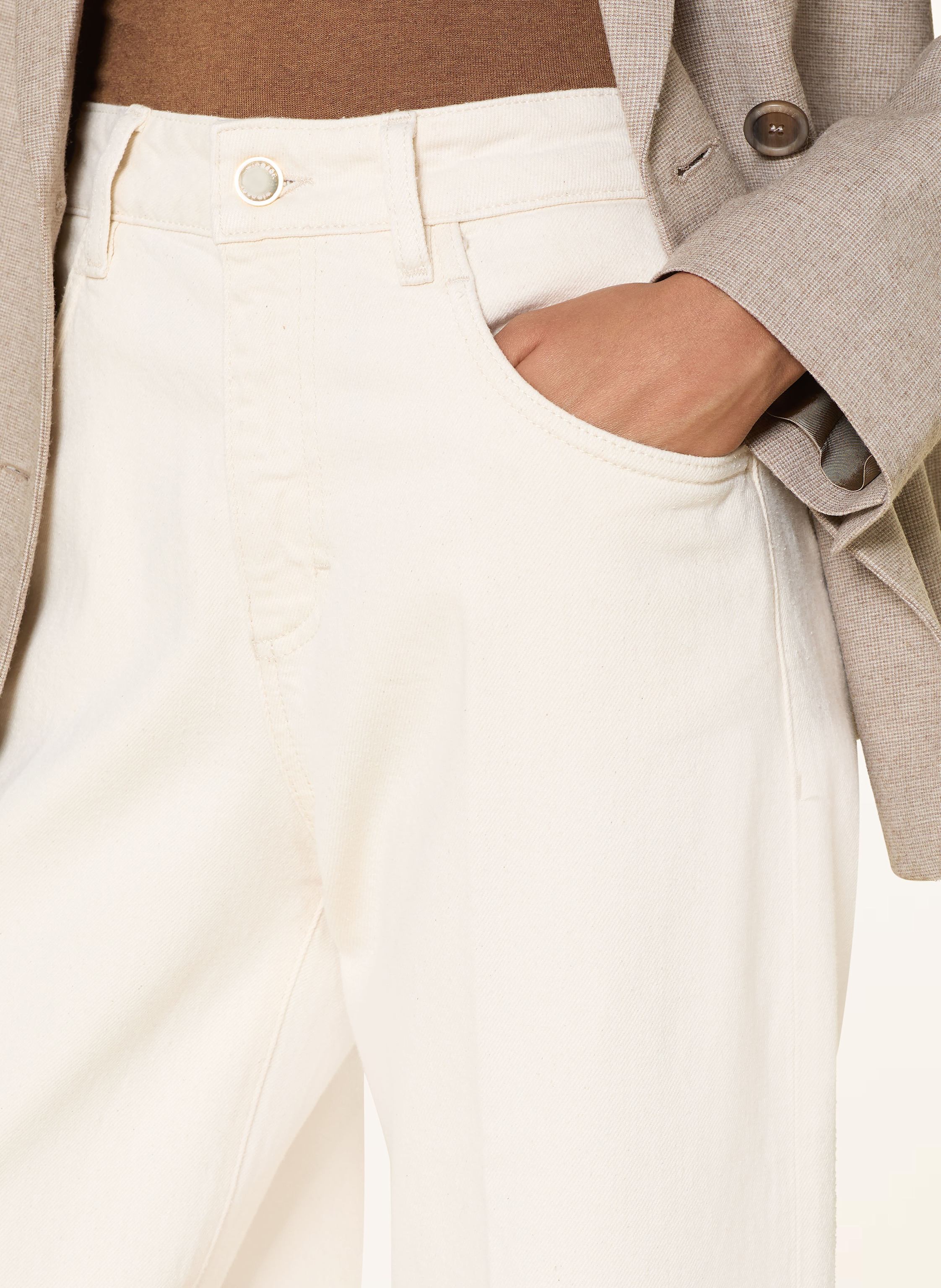 Thumbnail - Windsor. Wide Leg Jeans weiss