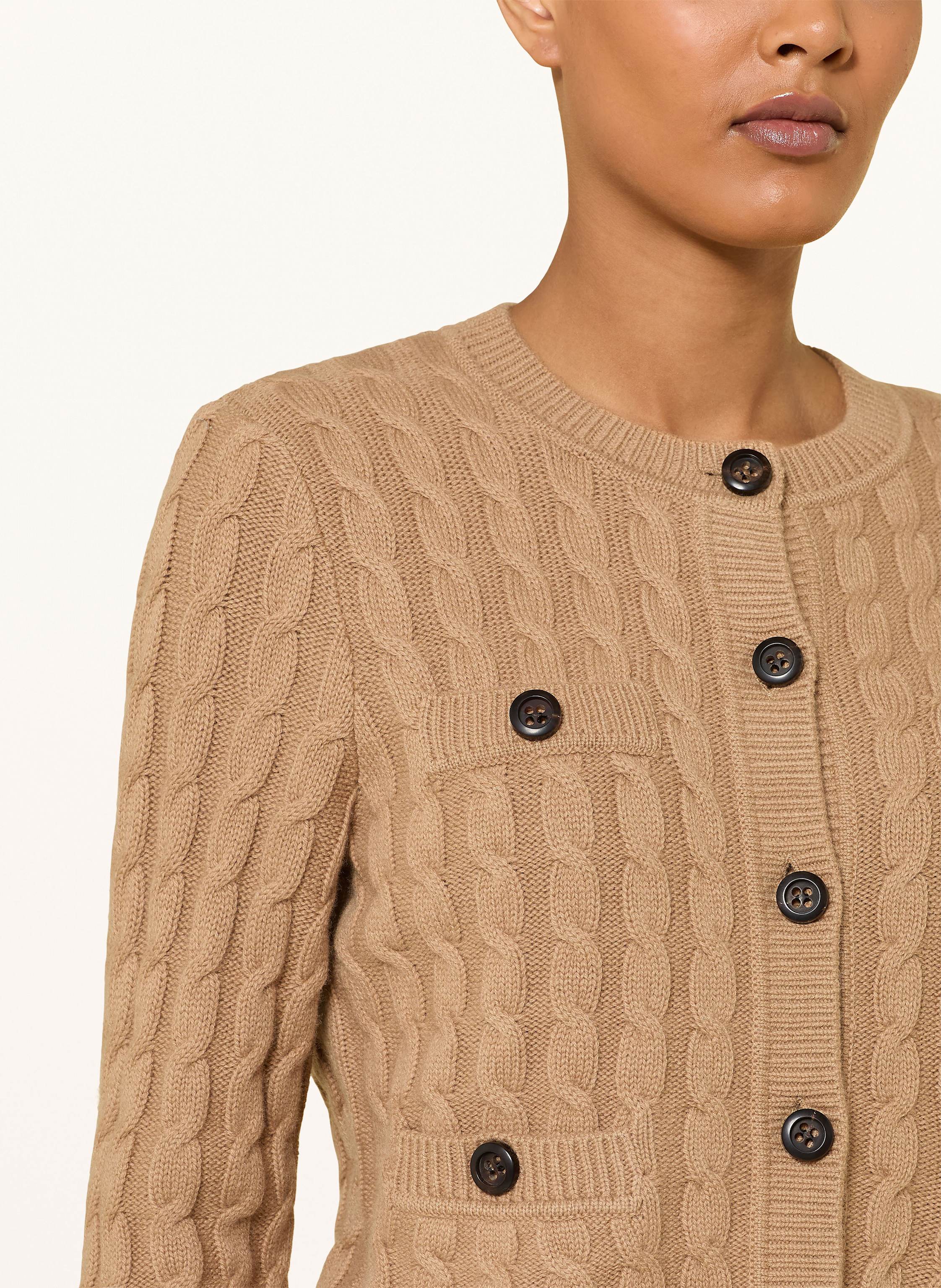 Thumbnail - Windsor. Strickjacke Mit Cashmere braun