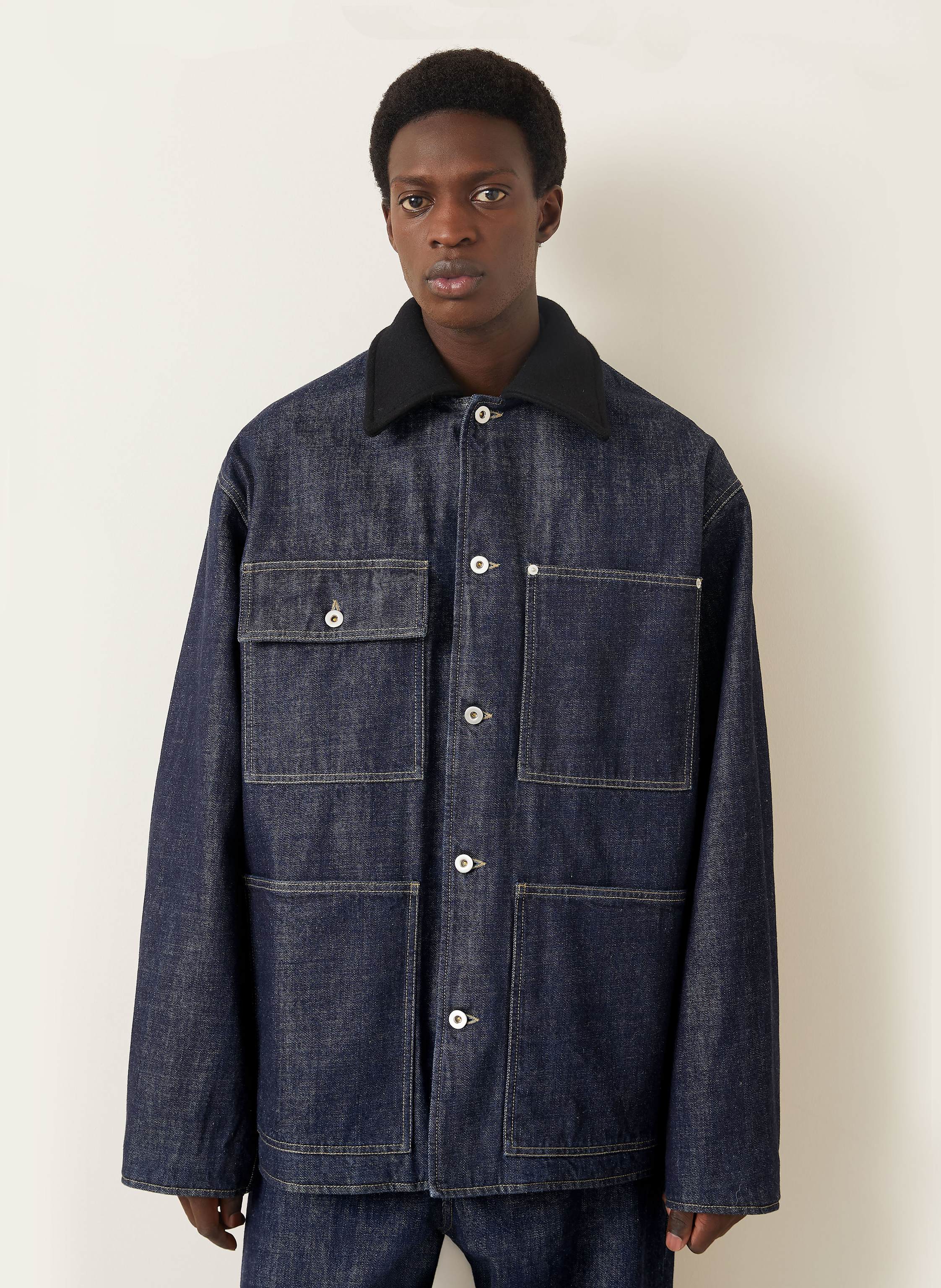 Thumbnail - Jil Sander Jeansjacke blau