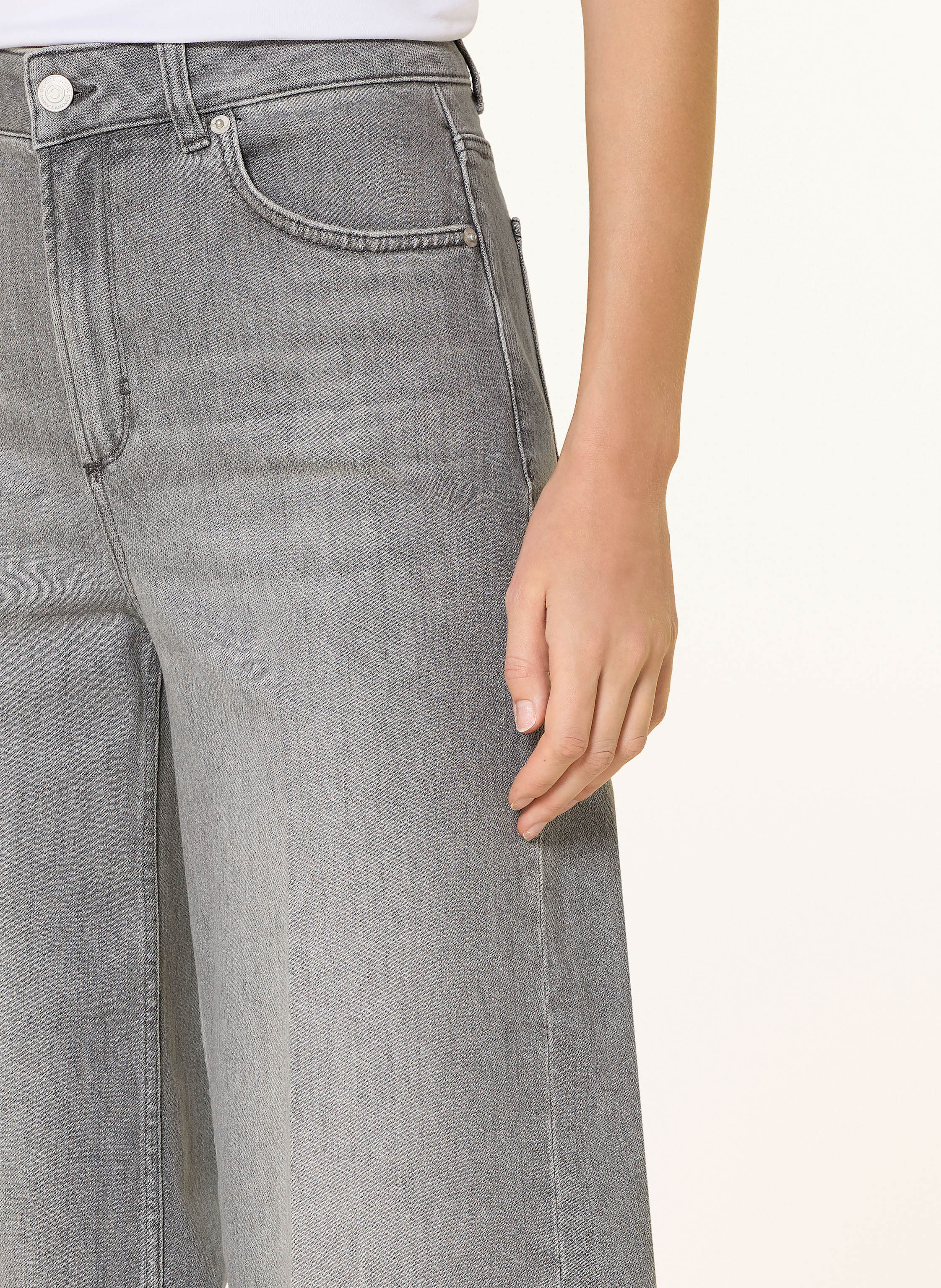 Thumbnail - Comma Casual Identity Wide Leg Jeans grau