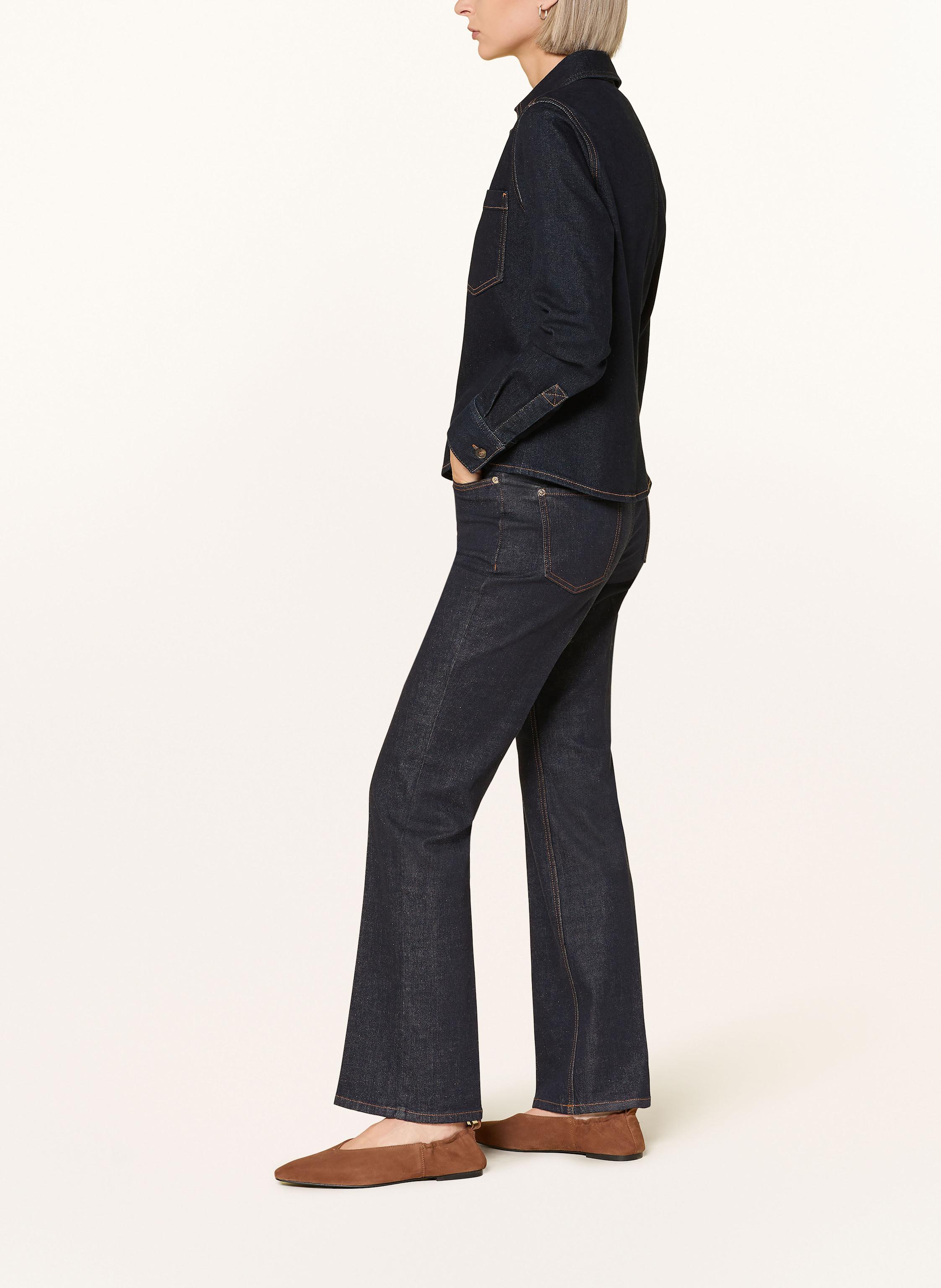 Thumbnail - Comma Flared Jeans Jade Easy Kick blau