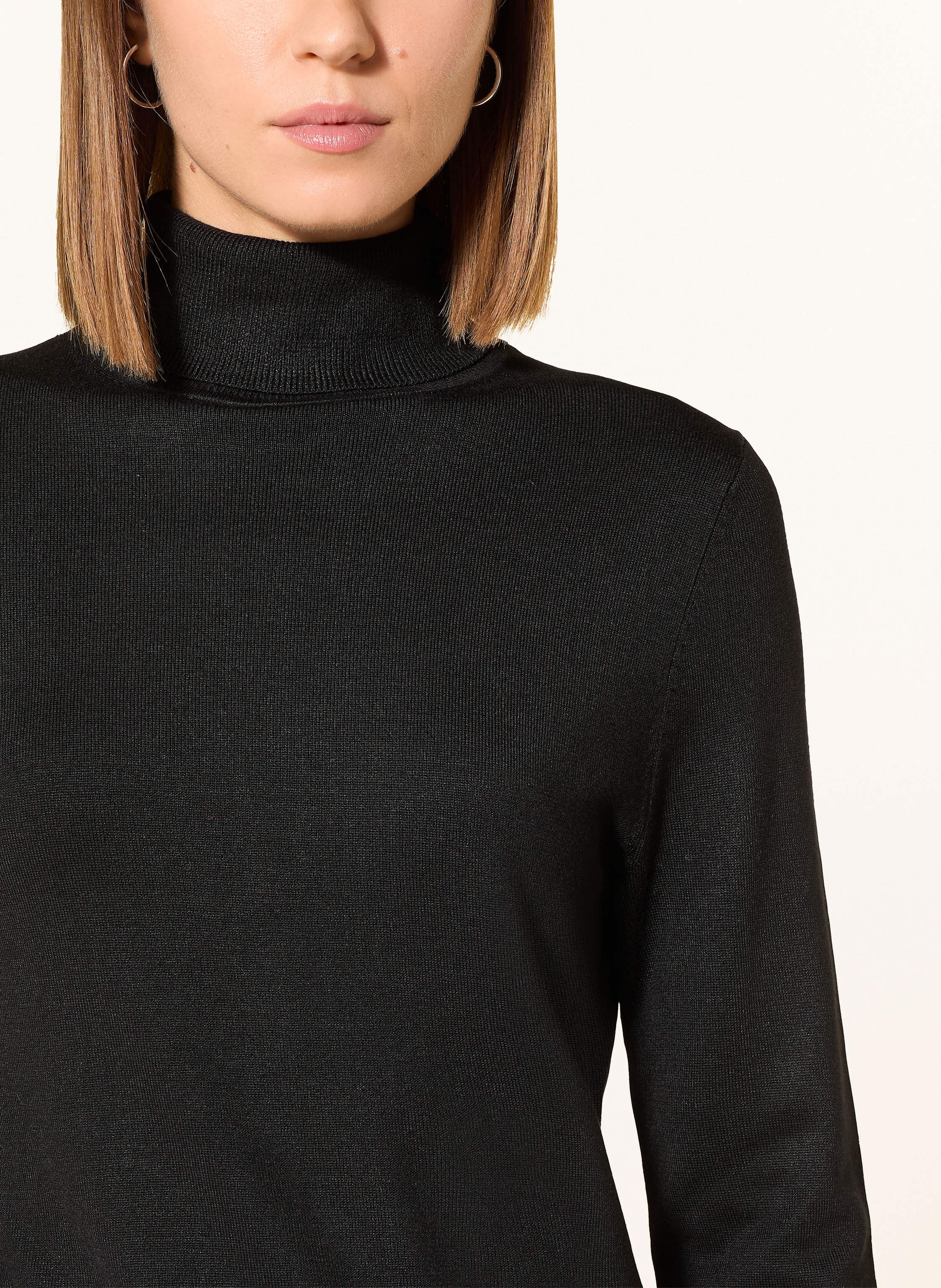 Thumbnail - Comma Rollkragen-Pullover schwarz