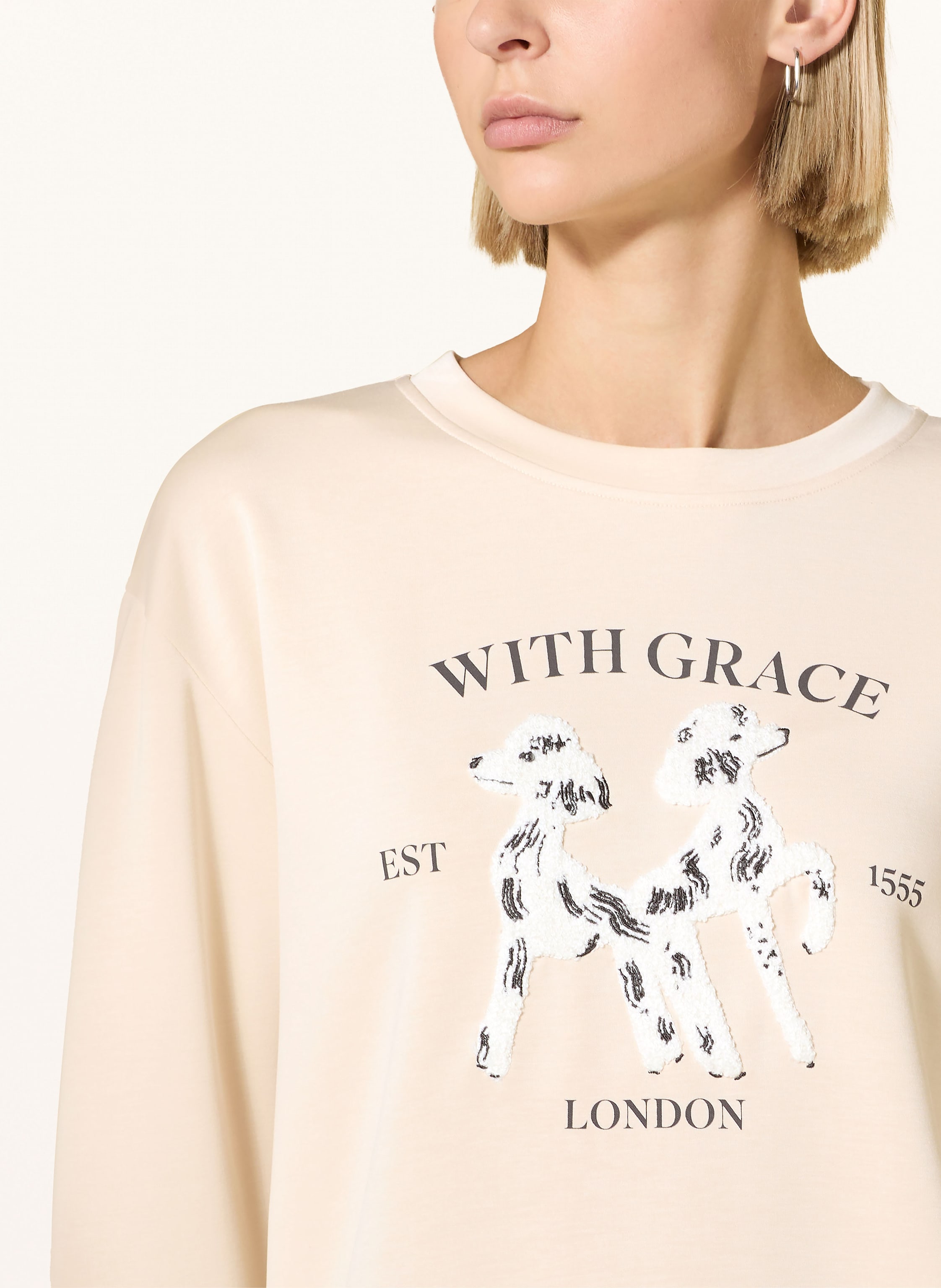 Thumbnail - Comma Sweatshirt beige