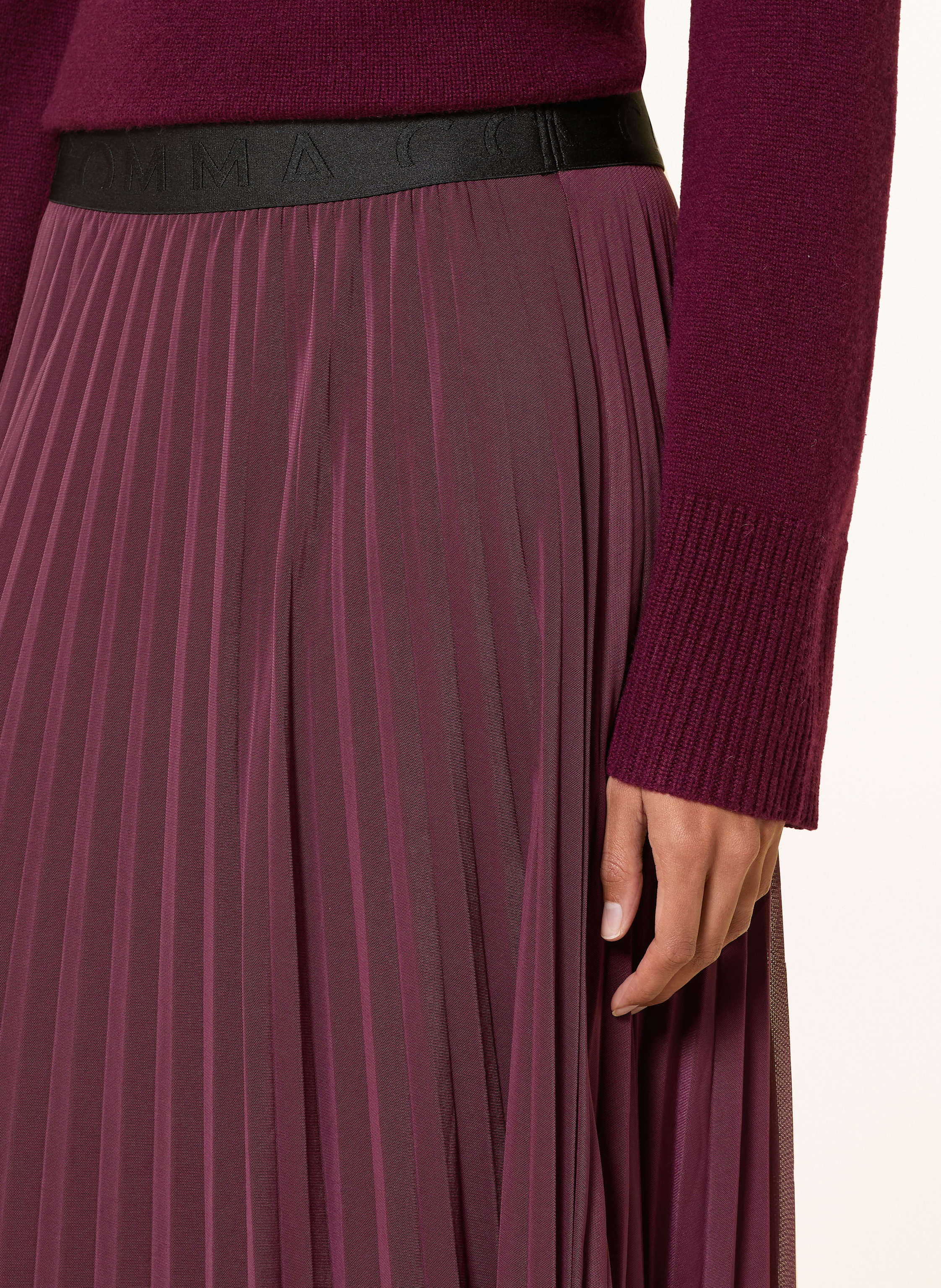 Thumbnail - Comma Plisseerock Aus Mesh rot