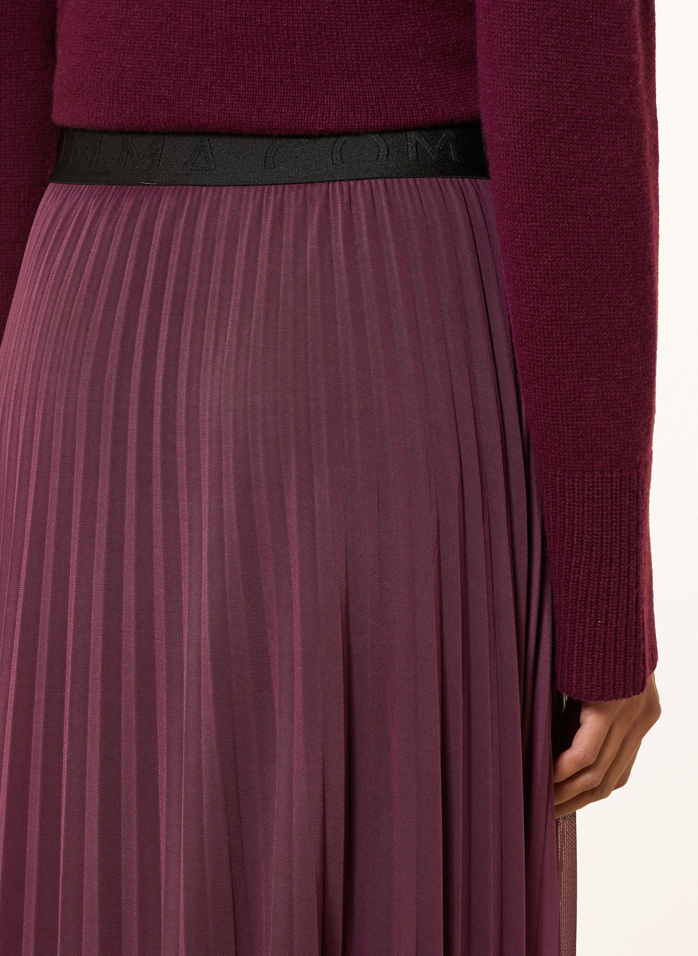 Thumbnail - Comma Plisseerock Aus Mesh rot