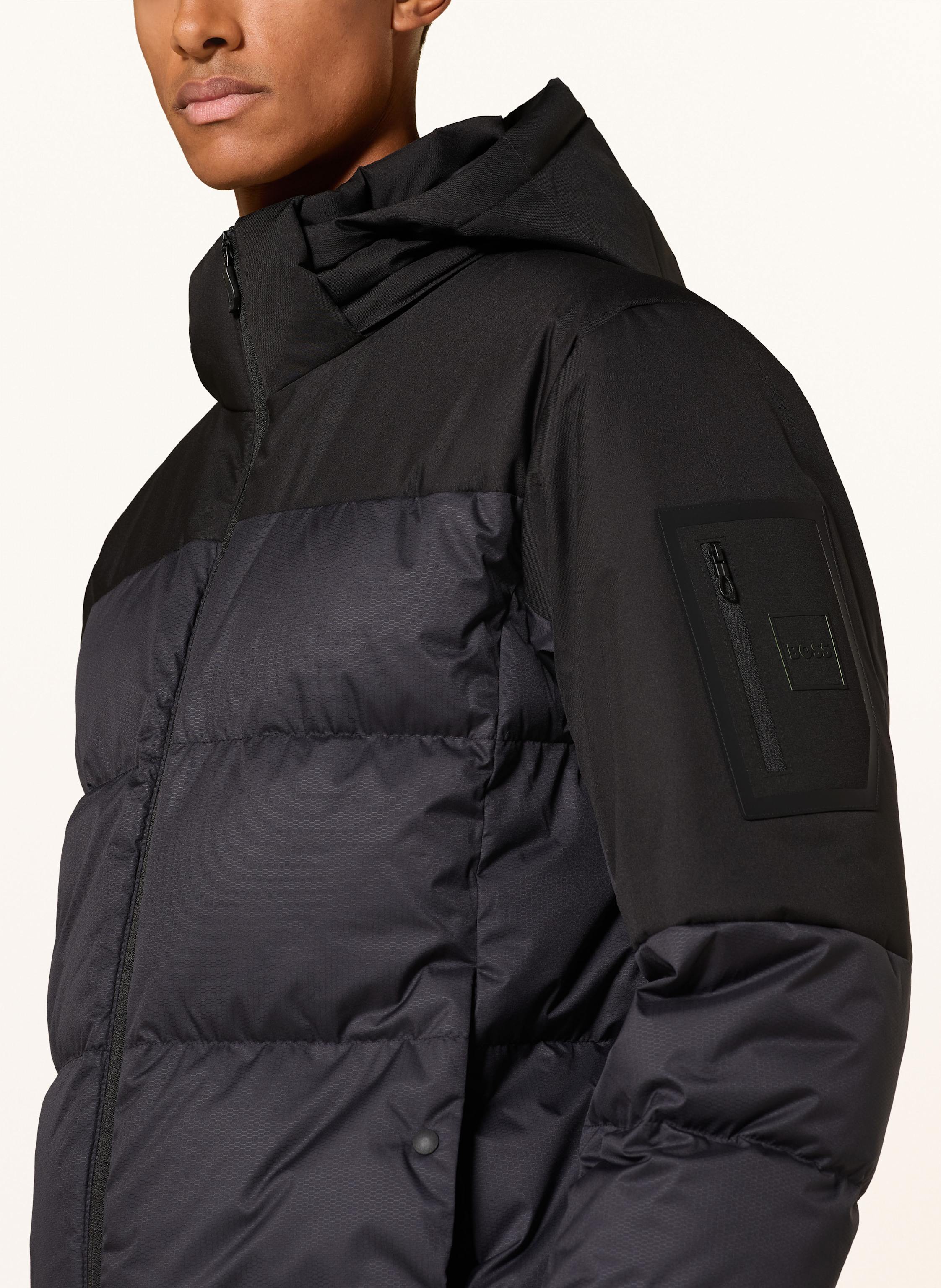 Thumbnail - Boss Daunenjacke Block Mit Abnehmbarer Kapuze blau