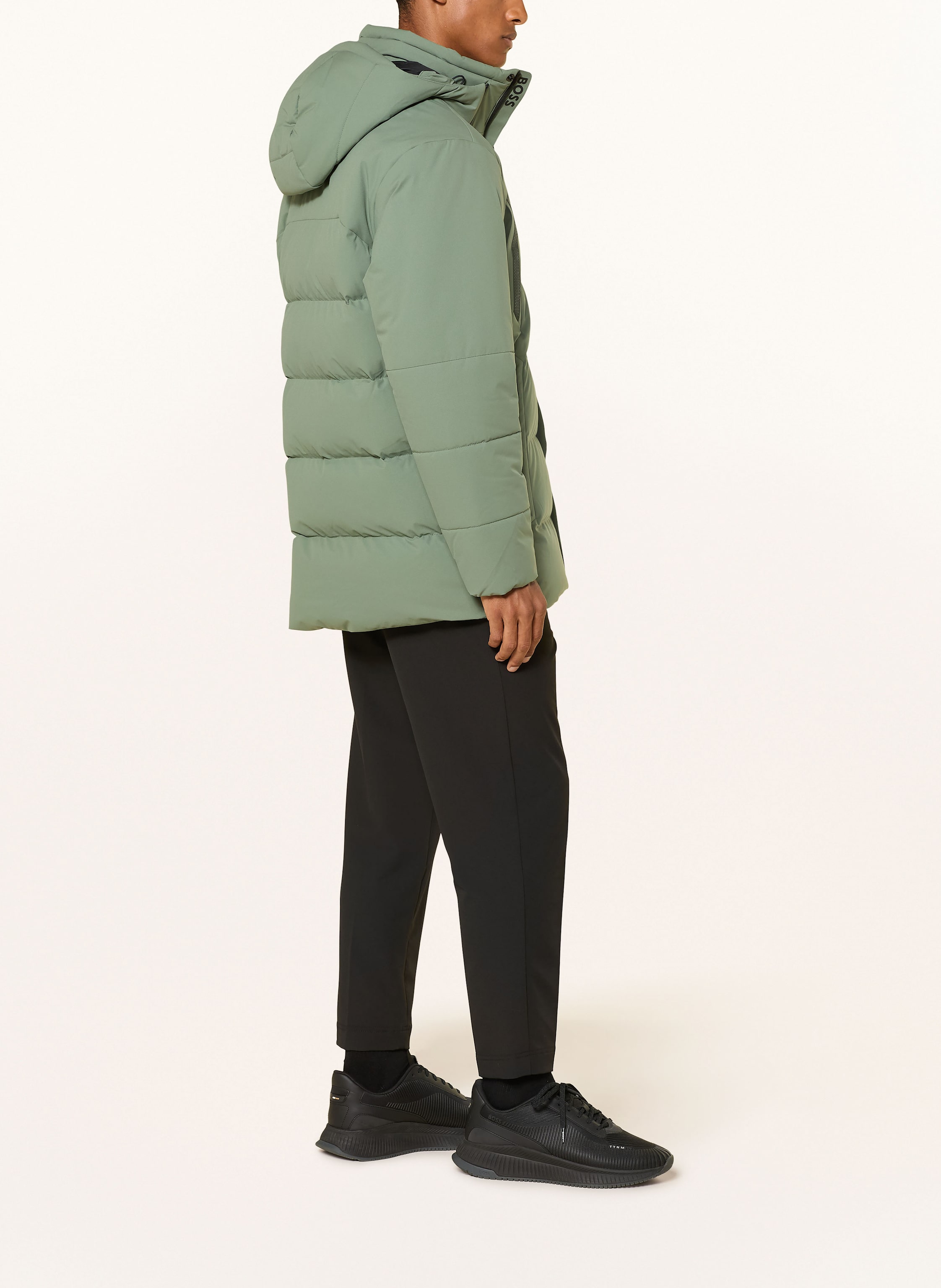 Thumbnail - Boss Daunenparka Block X Mit Abnehmbarer Kapuze gruen