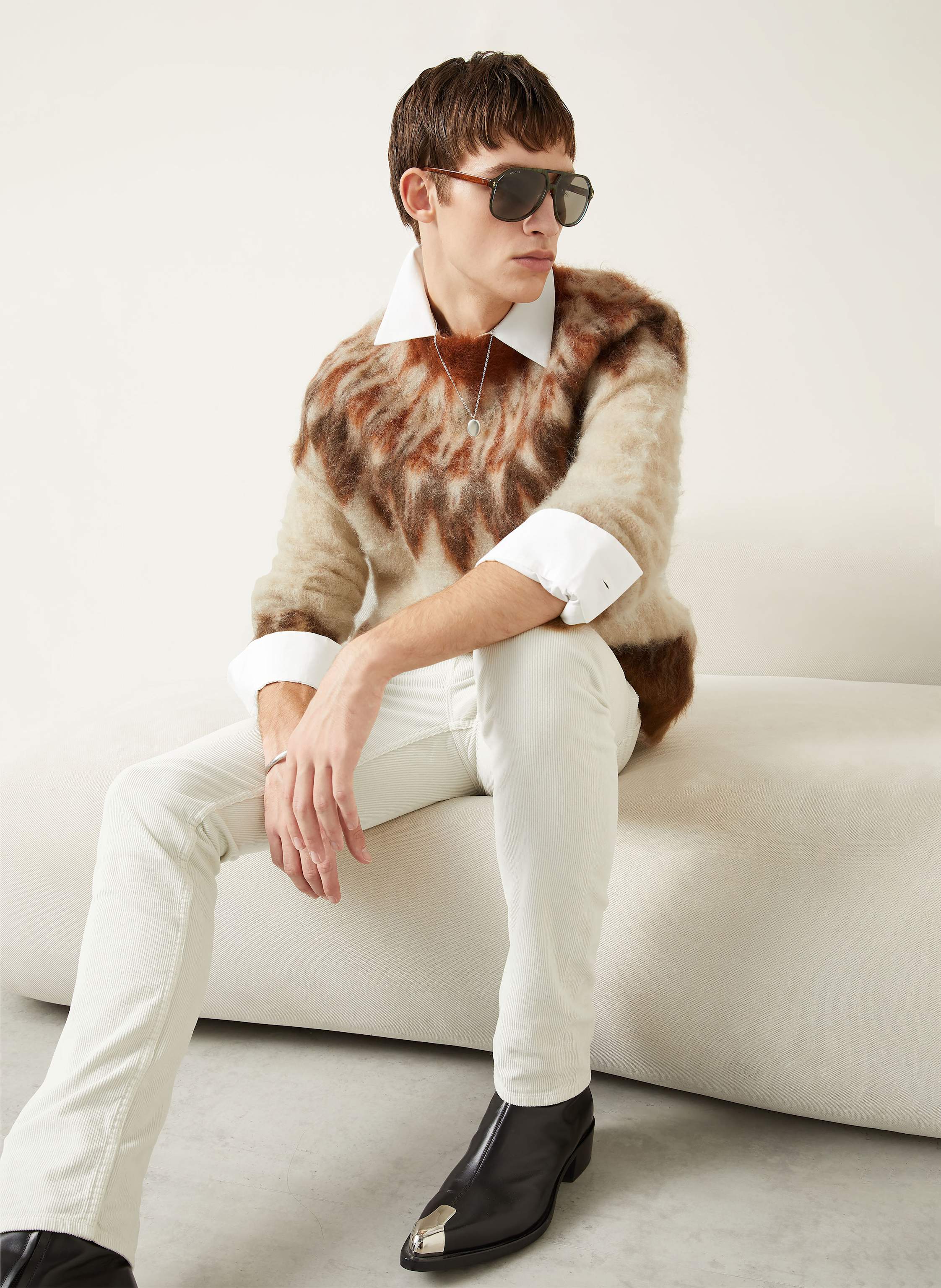 Thumbnail - Isabel Marant Pullover Nicolas Mit Mohair braun