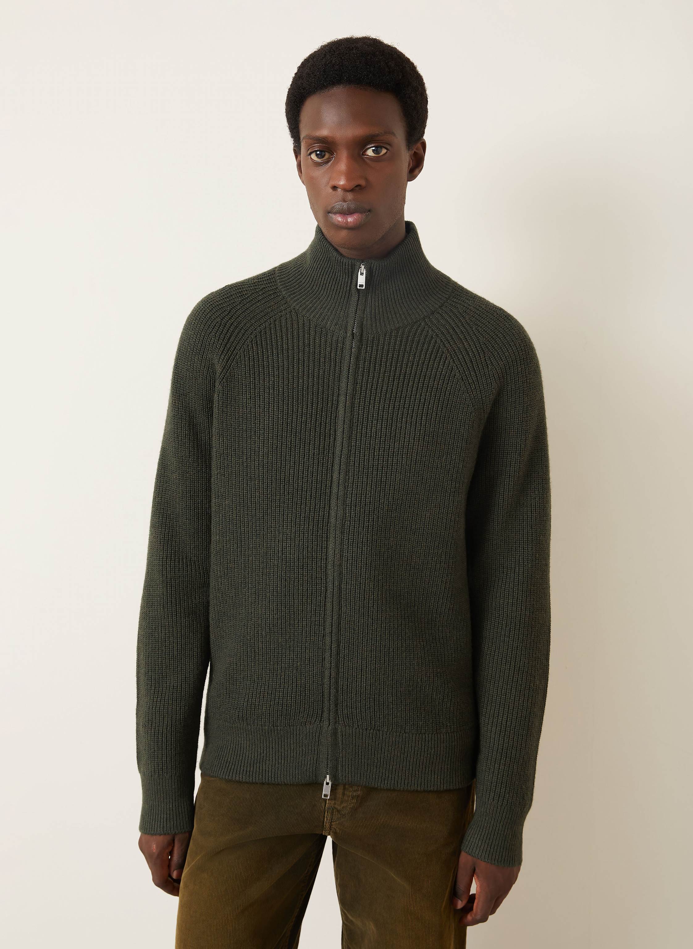 Thumbnail - Isabel Marant Strickjacke Benett Aus Merinowolle gruen