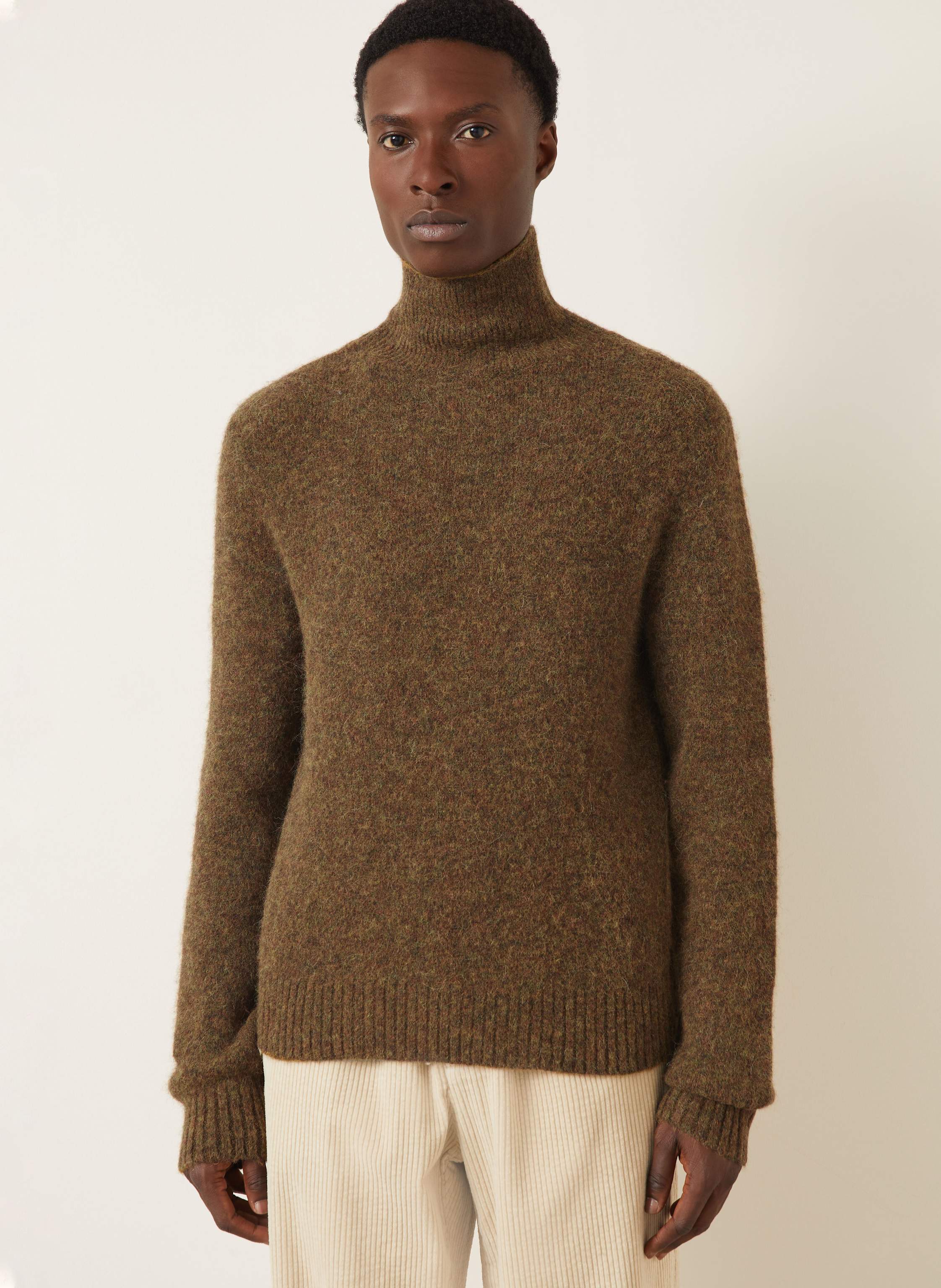 Thumbnail - Isabel Marant Rollkragenpullover Aliocha Mit Alpaka braun