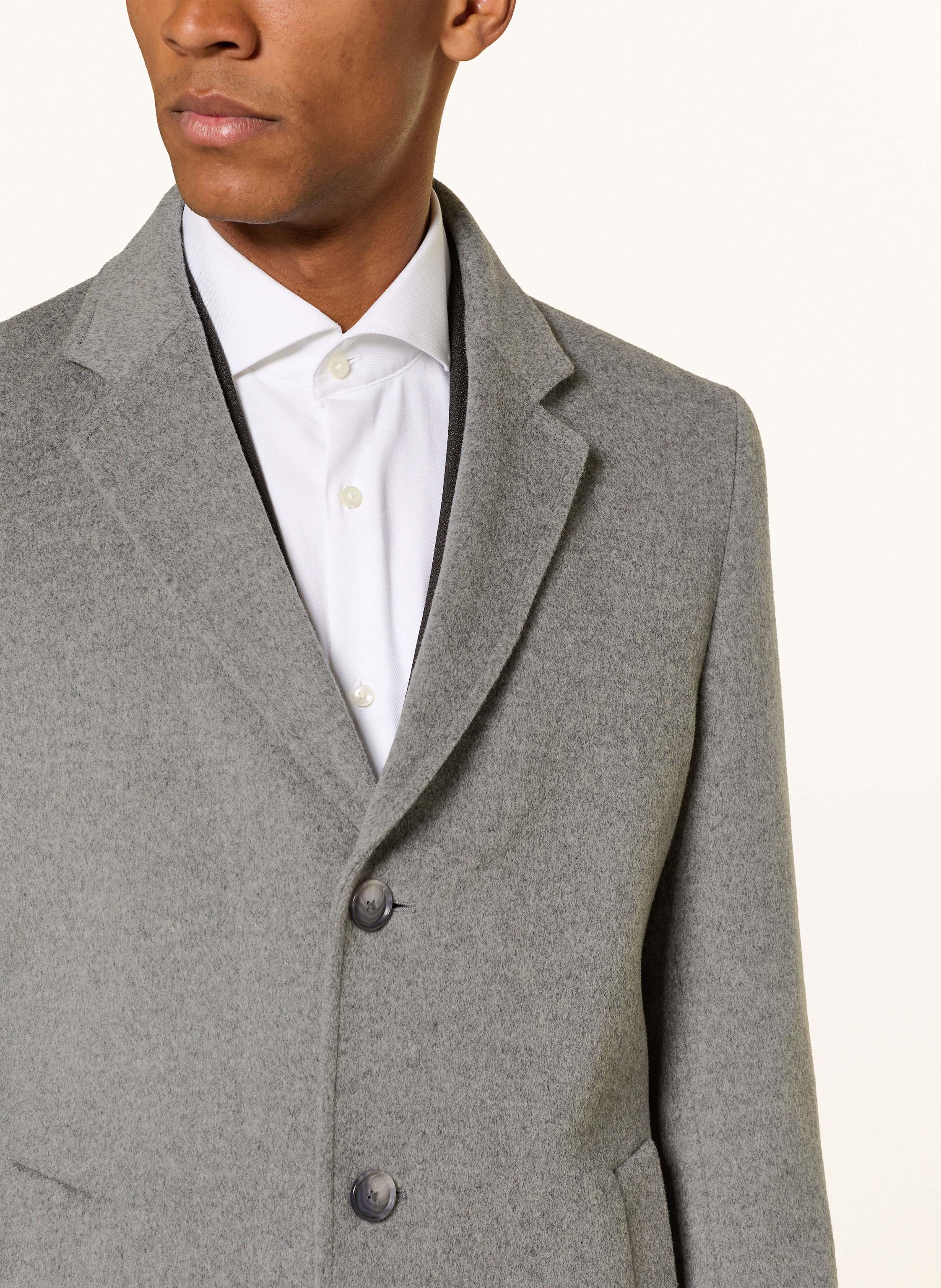 Thumbnail - Boss Wollmantel Hyde grau