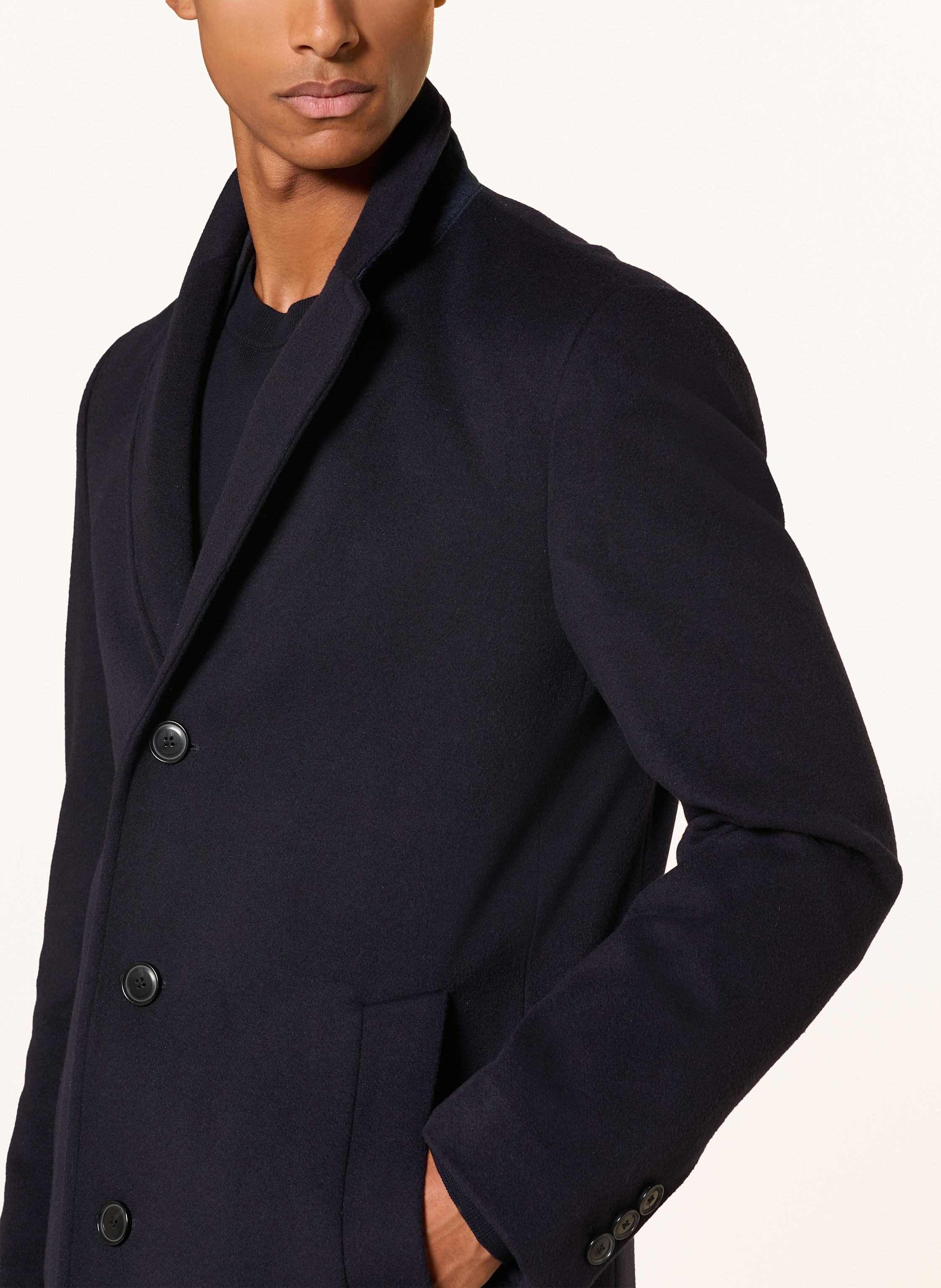 Thumbnail - Boss Wollmantel Hyde blau