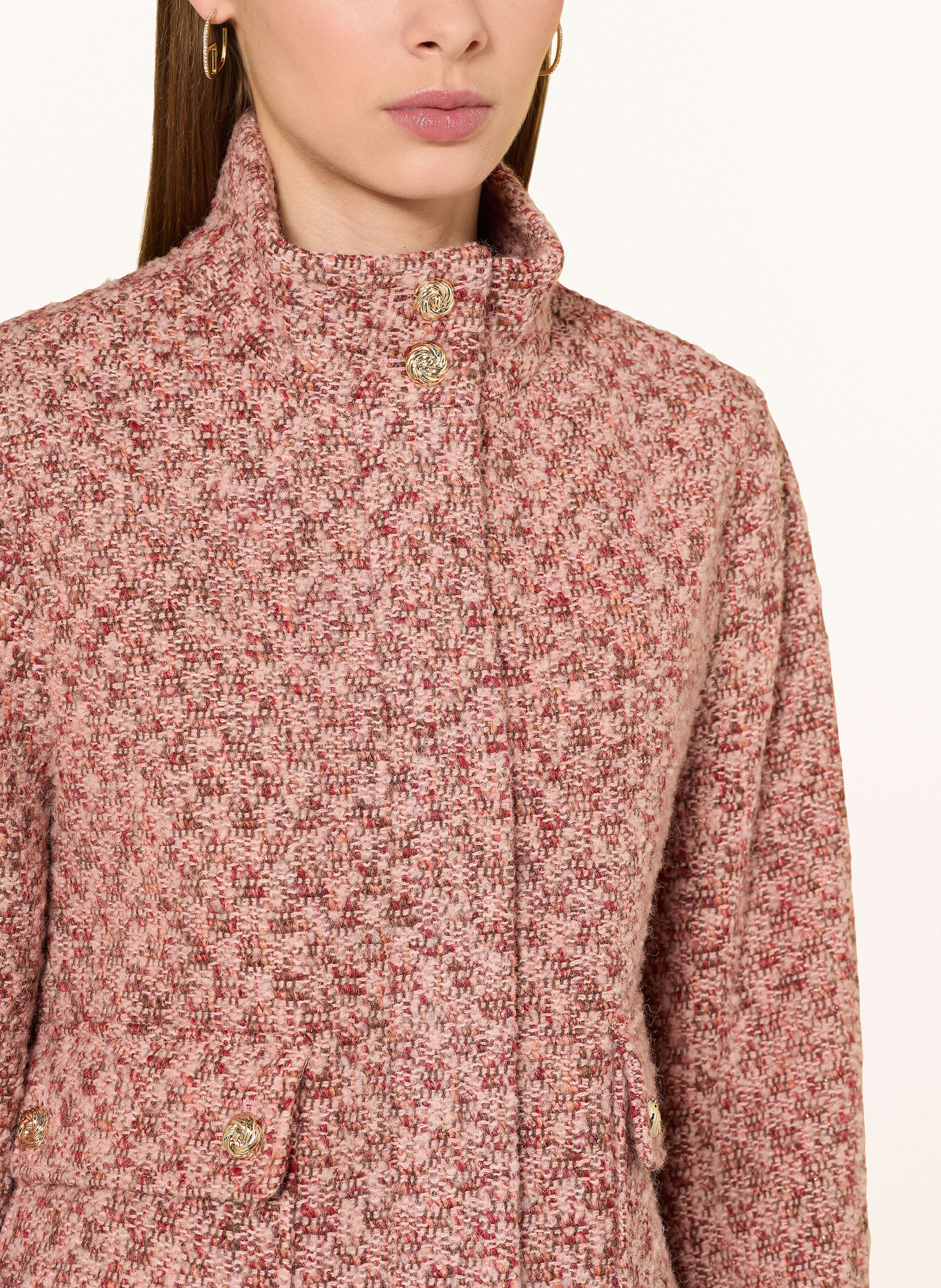 Thumbnail - S.Oliver Black Label Kastenjacke Mit Glitzergarn rosa