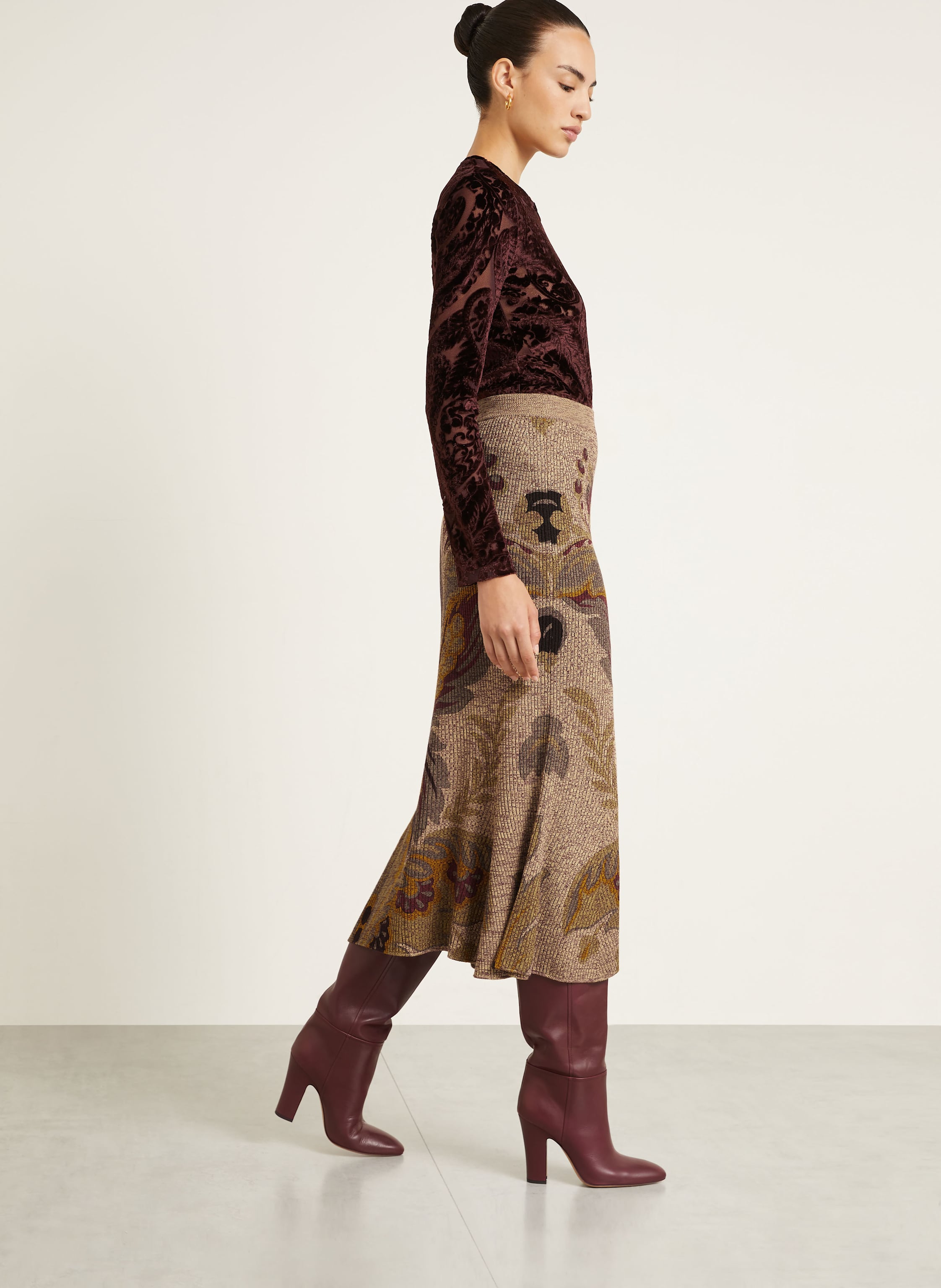 Thumbnail - Etro Strickrock braun