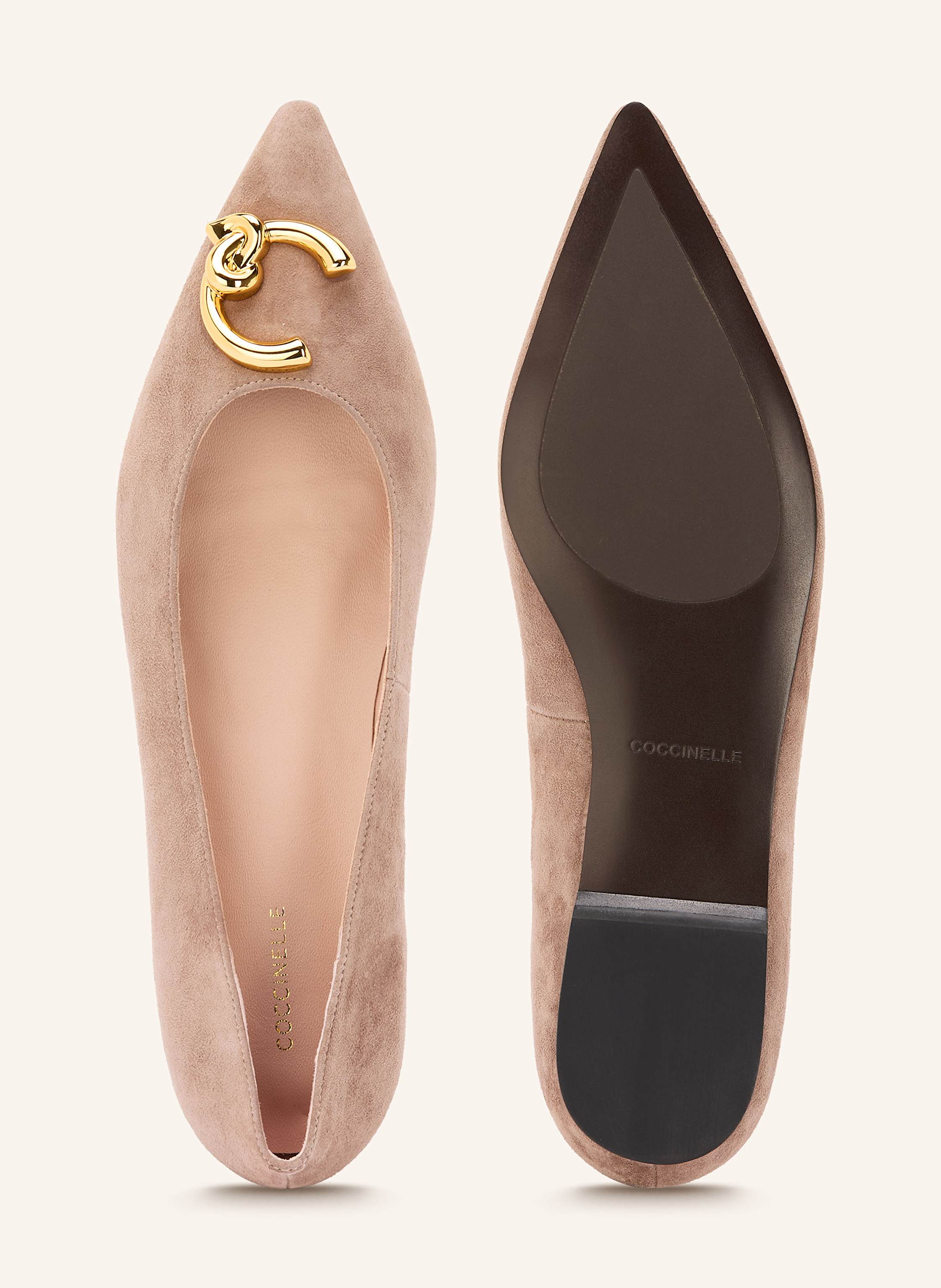 Thumbnail - Coccinelle Ballerinas grau