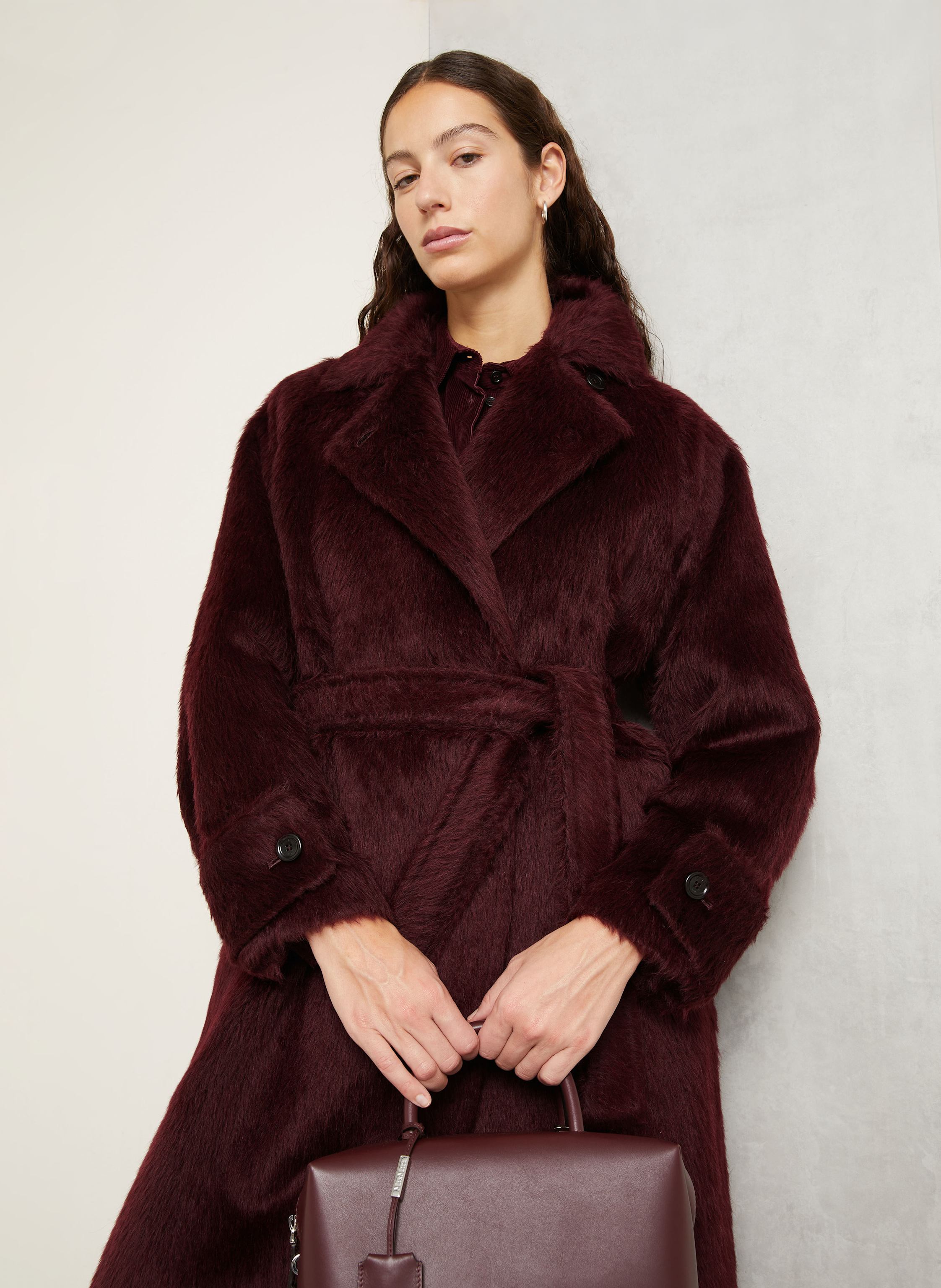 Thumbnail - Max Mara Alpaka-Mantel Albata rot