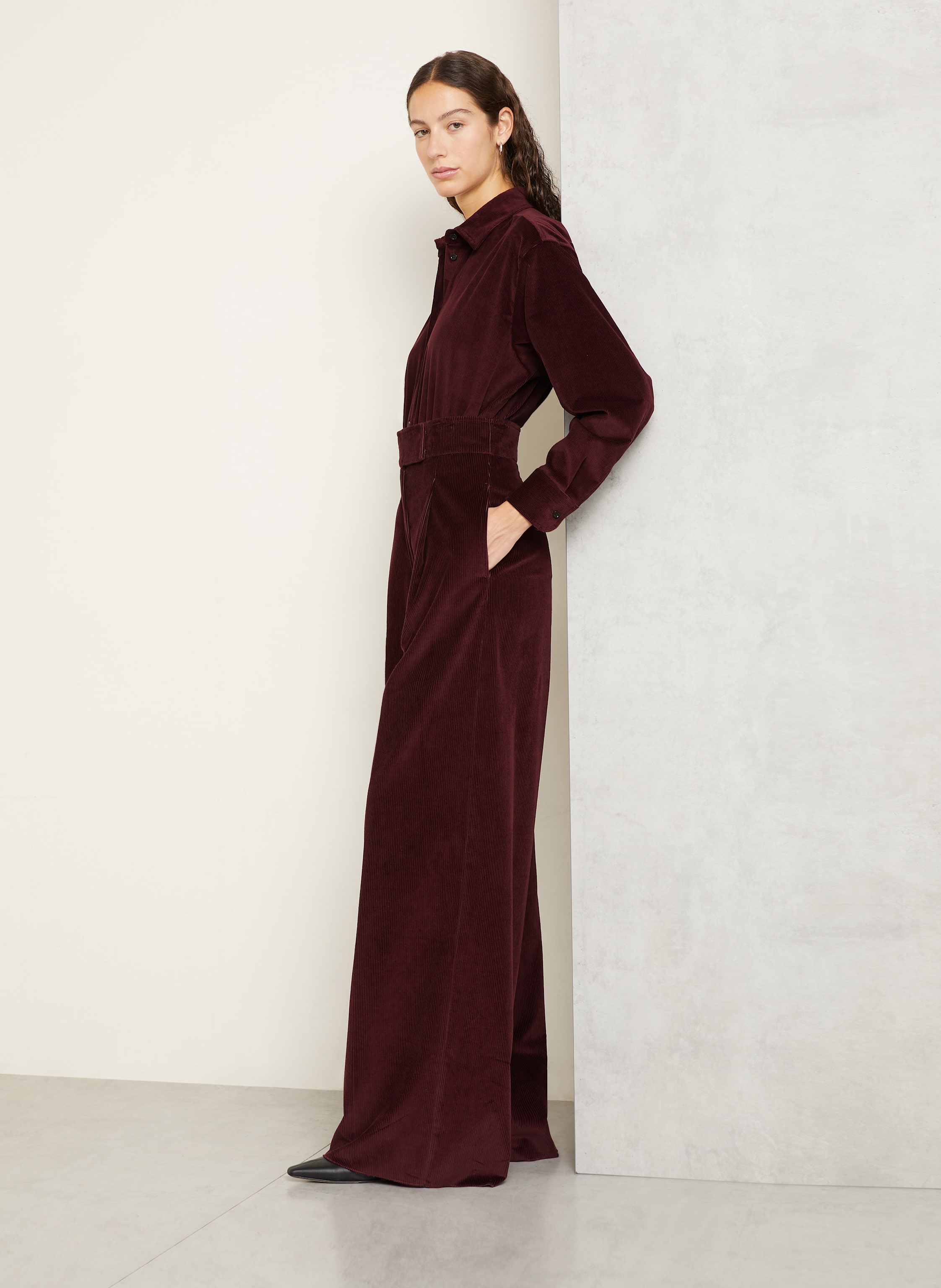 Thumbnail - Max Mara Marlenehose Bosso Aus Cord rot