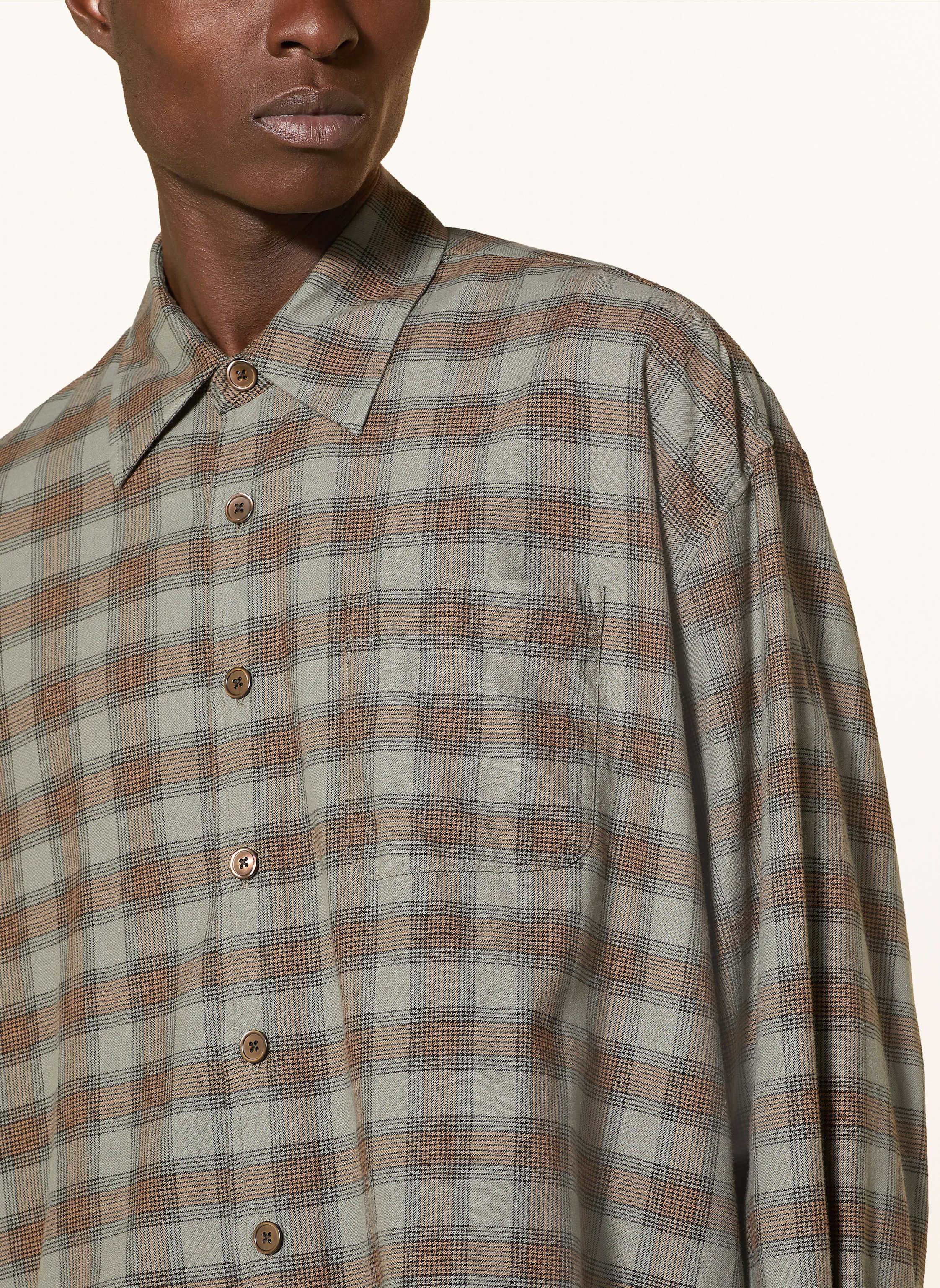 Thumbnail - Our Legacy Hemd Borrowed Oversized Fit gruen