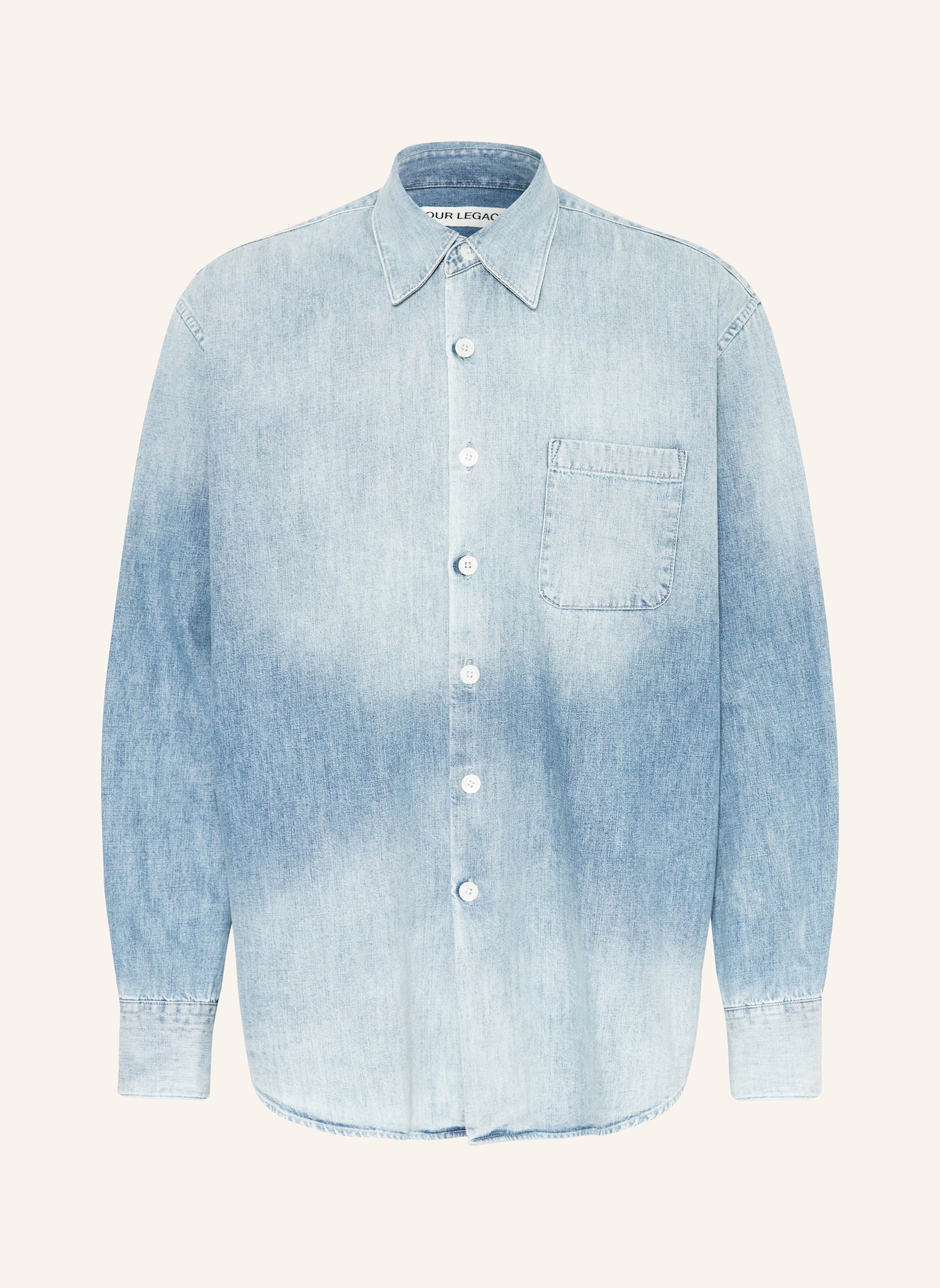 Our Legacy Our Legacy Jeanshemd Above Slightly Oversized Fit blau in HELLBLAU