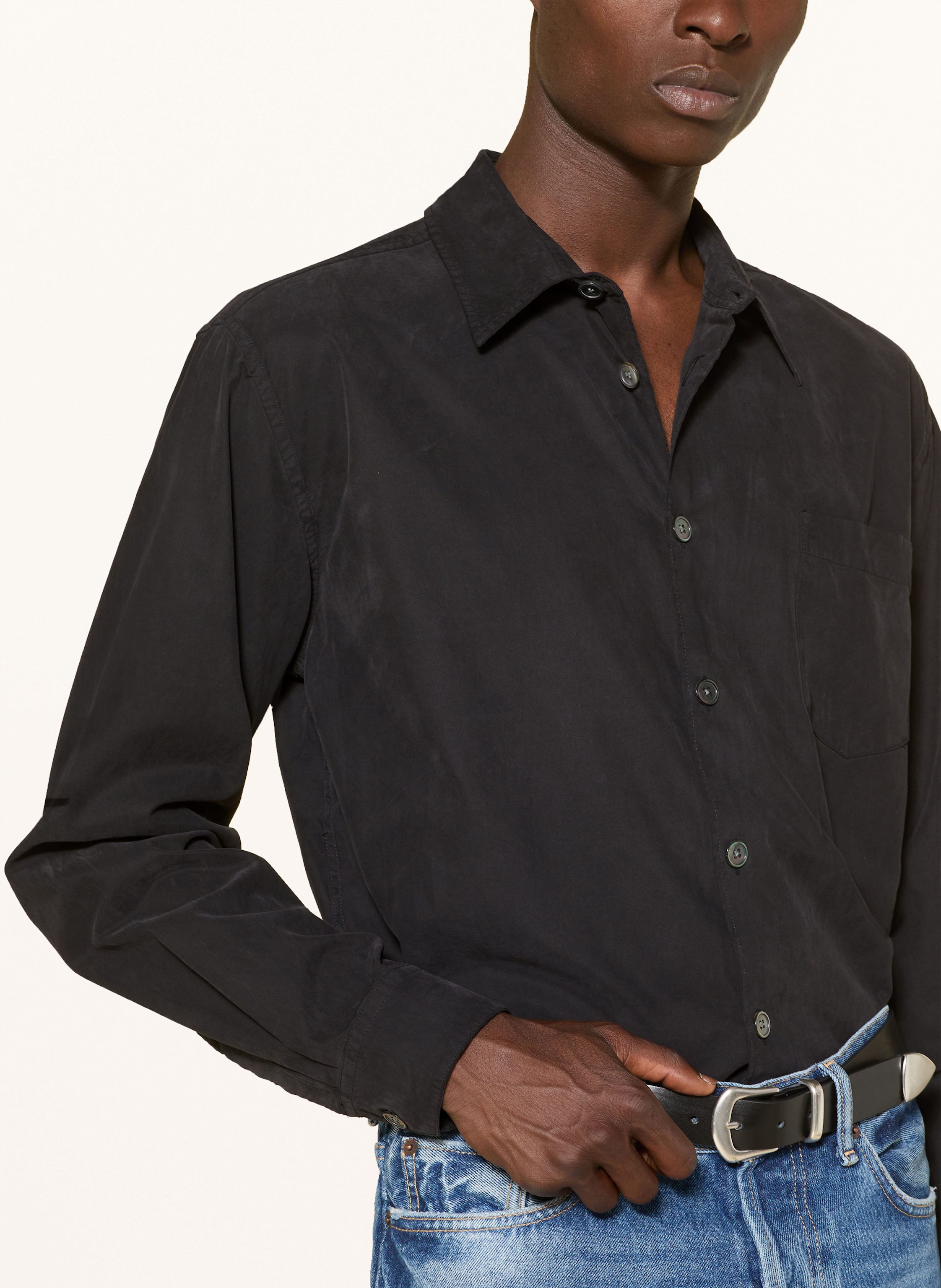 Thumbnail - Our Legacy Hemd Beyond Regular Fit schwarz