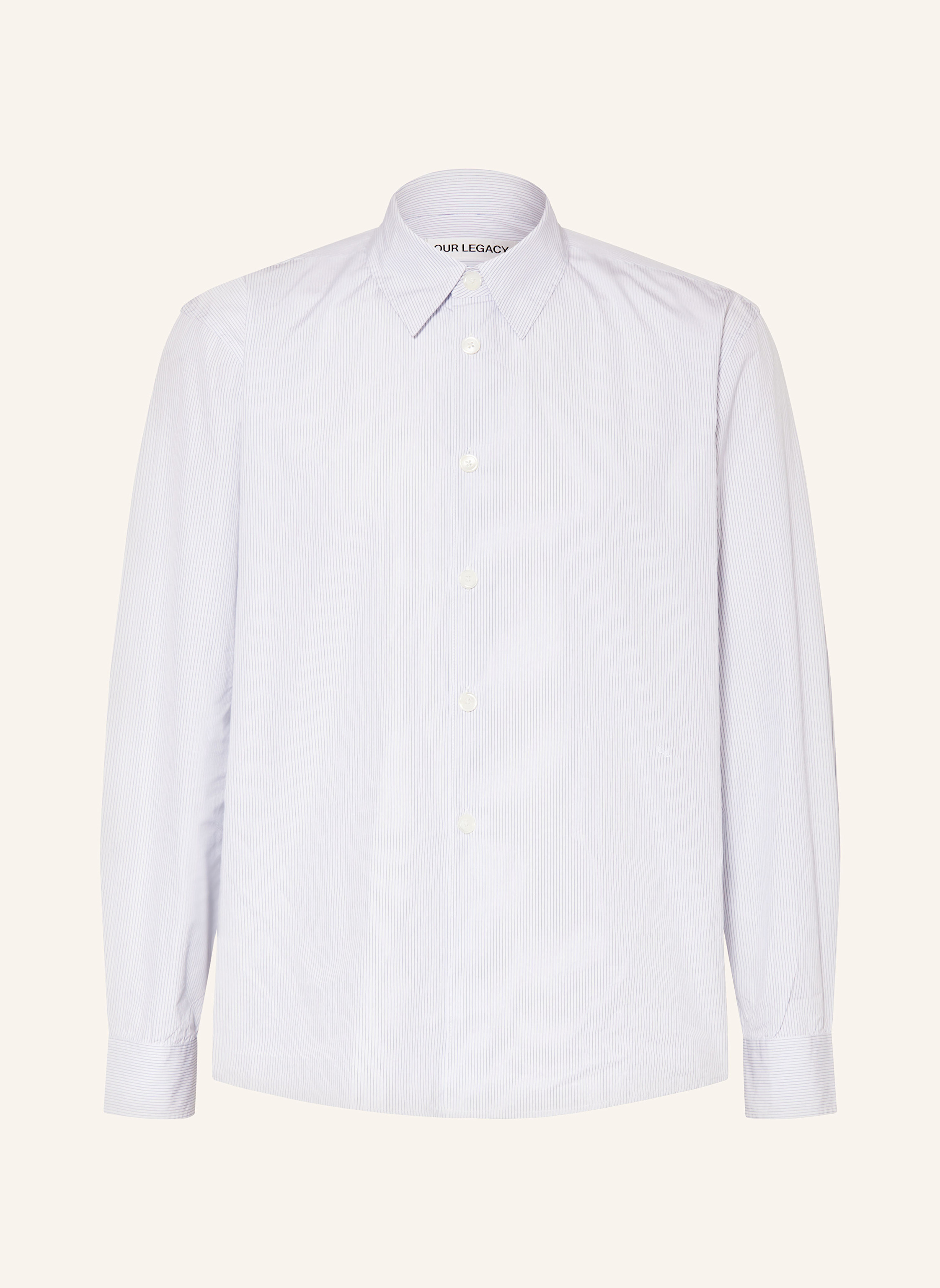 Our Legacy Our Legacy Hemd Regular Fit weiss in WEISS / BLAU
