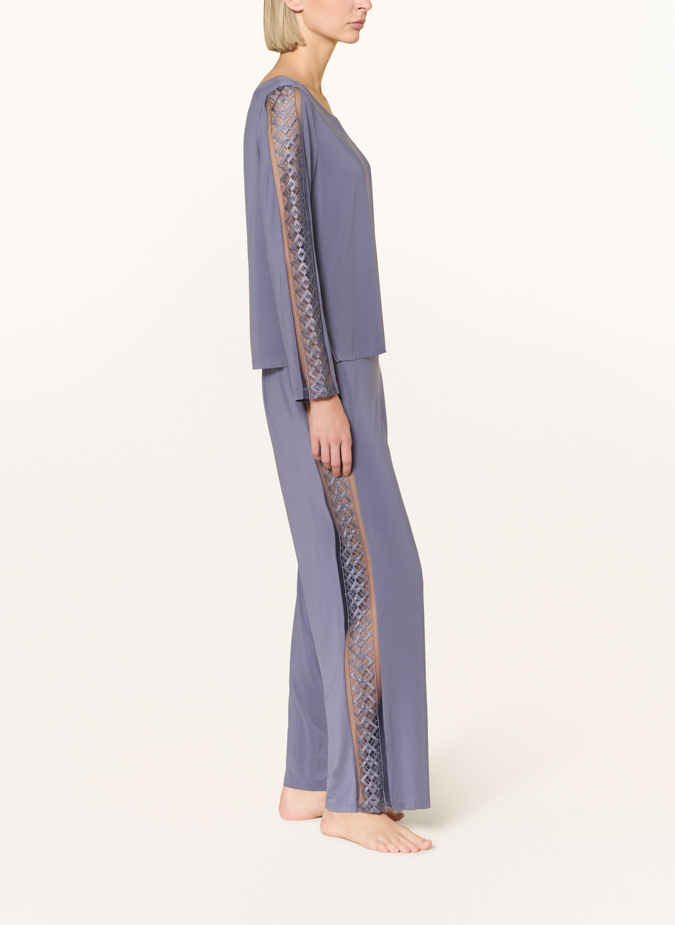 Thumbnail - Aubade Schlafhose Sweet Obsession blau