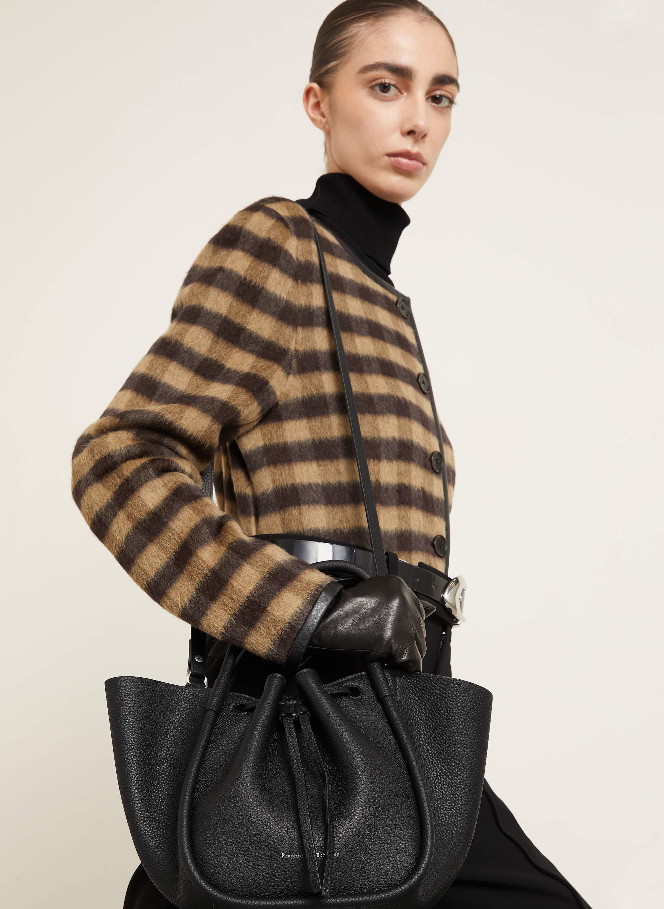Thumbnail - Proenza Schouler Shopper Ruched Small schwarz