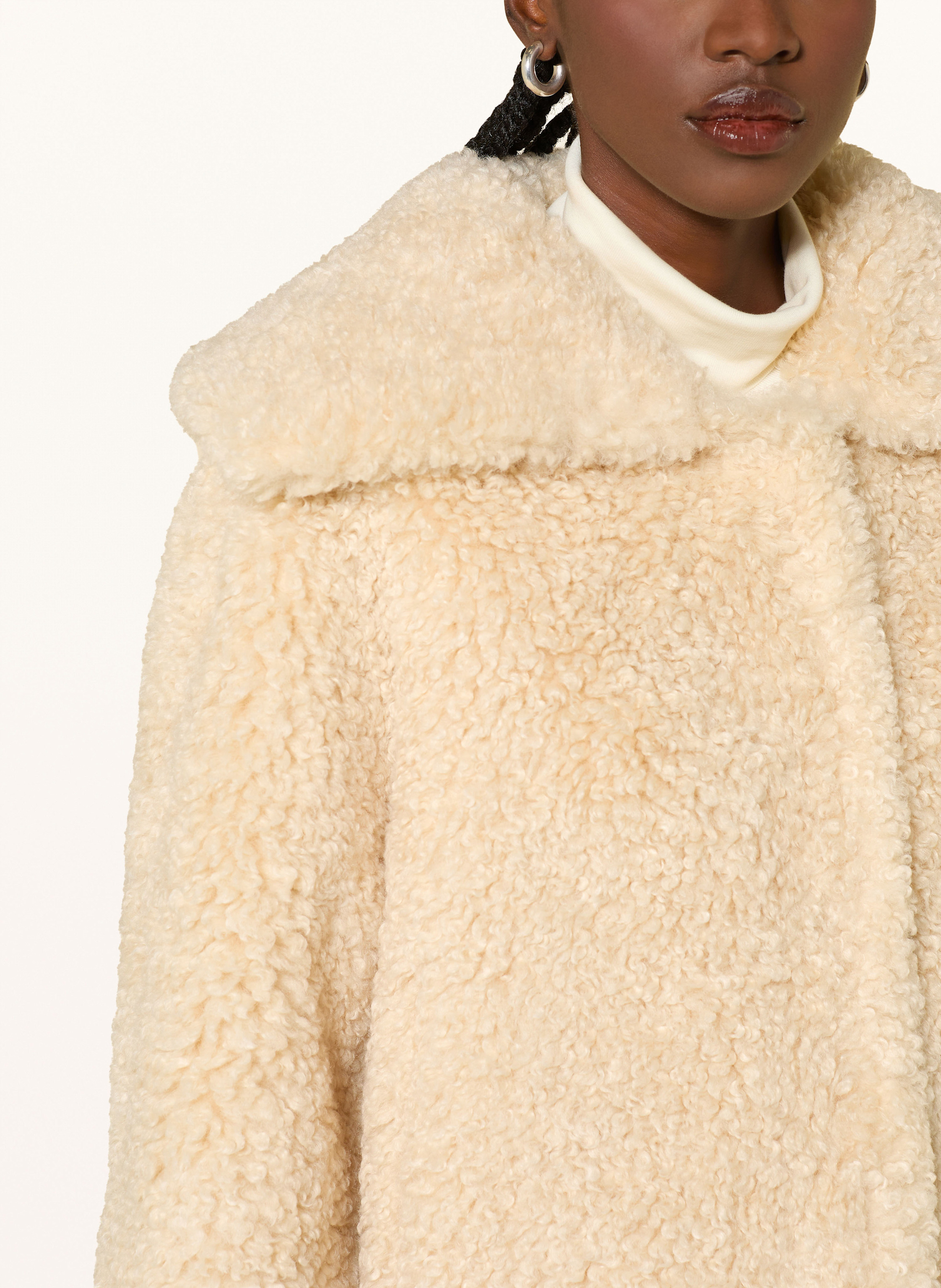 Thumbnail - Apparis Teddyfell-Jacke Collins beige