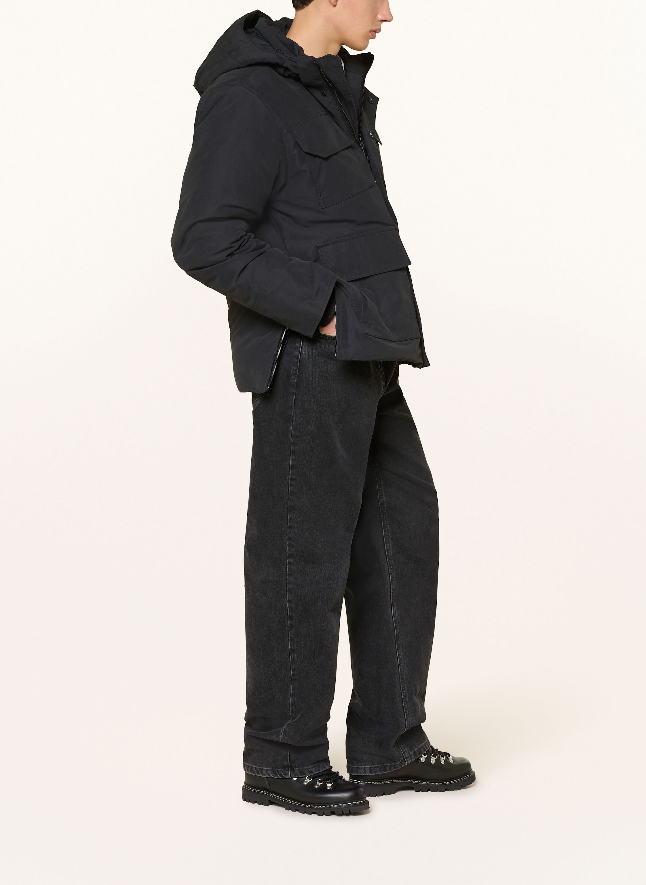 Thumbnail - Canada Goose Daunenjacke Maitland Mit Abnehmbarer Kapuze schwarz