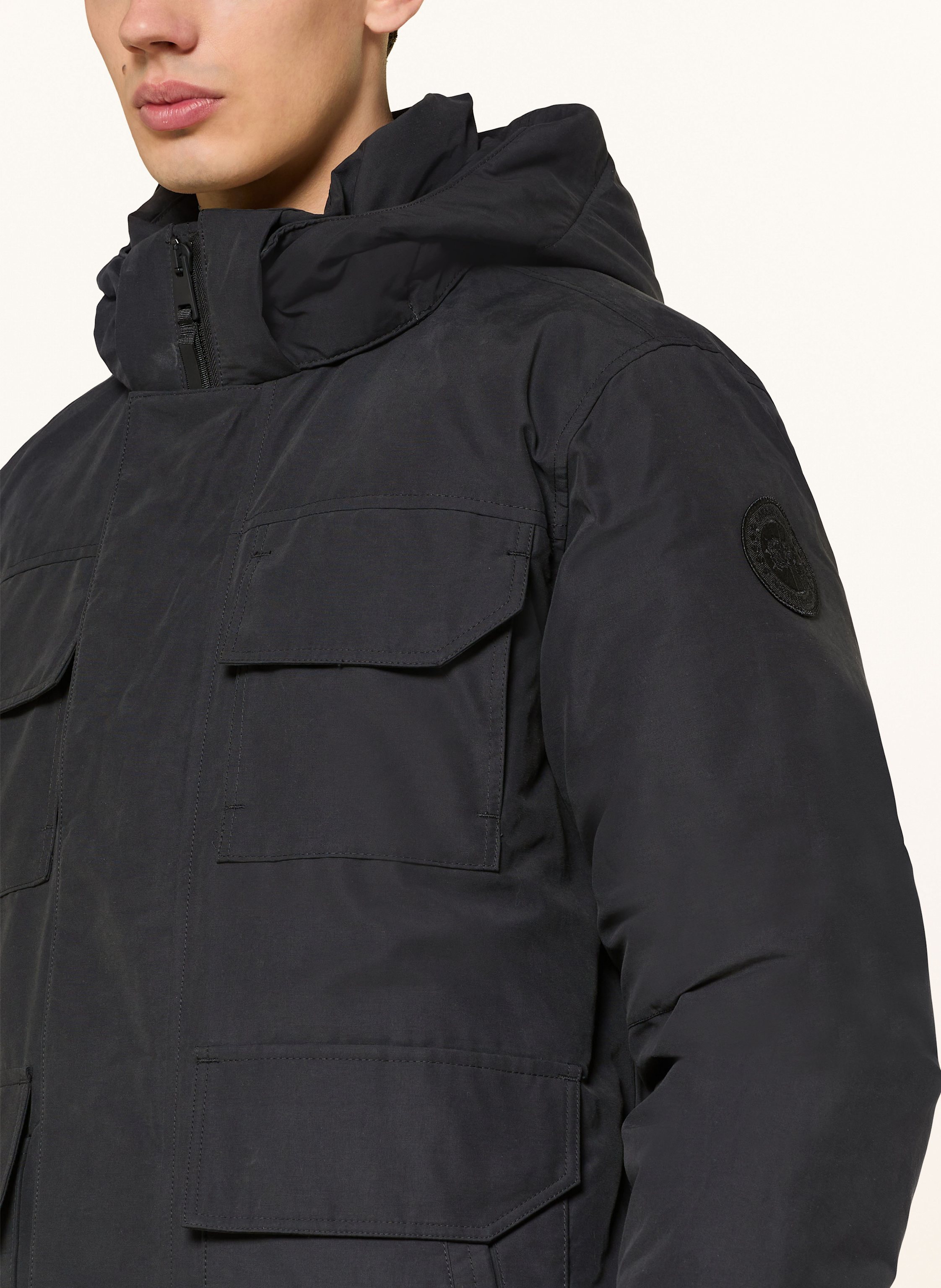 Thumbnail - Canada Goose Daunenjacke Maitland Mit Abnehmbarer Kapuze schwarz