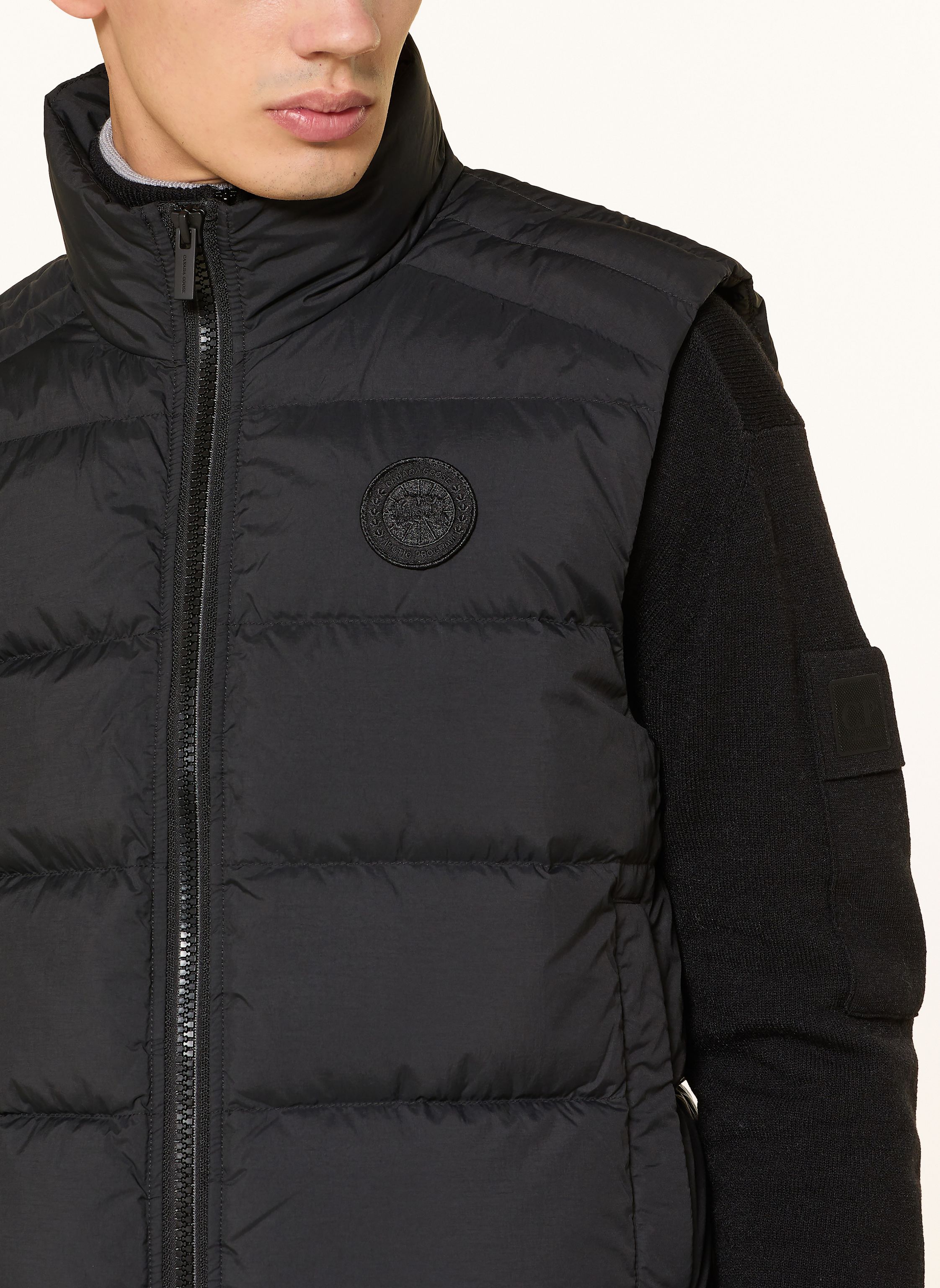 Thumbnail - Canada Goose Daunenweste Crofton schwarz