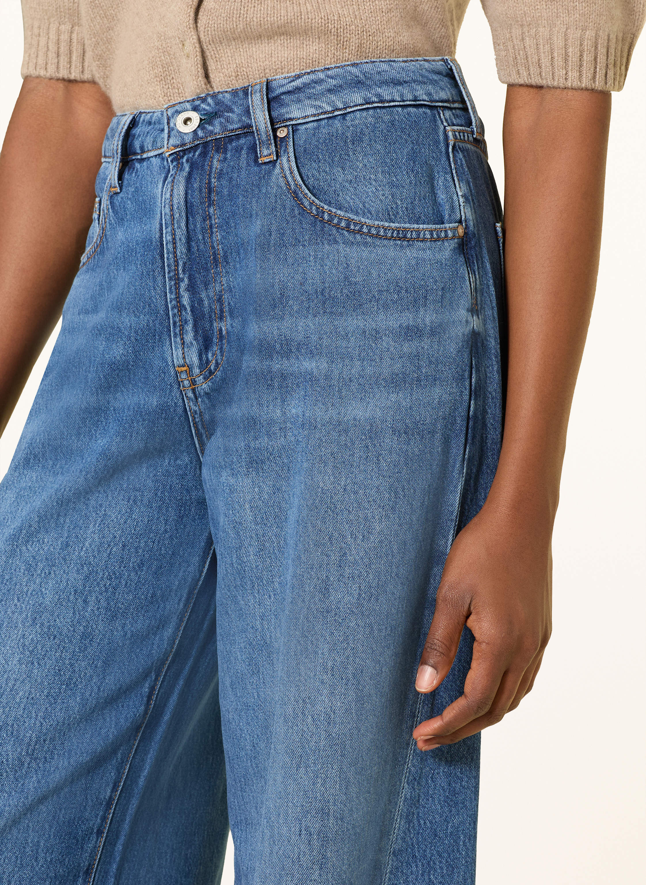 Thumbnail - Ag Jeans Wide Leg Jeans Helsinki blau