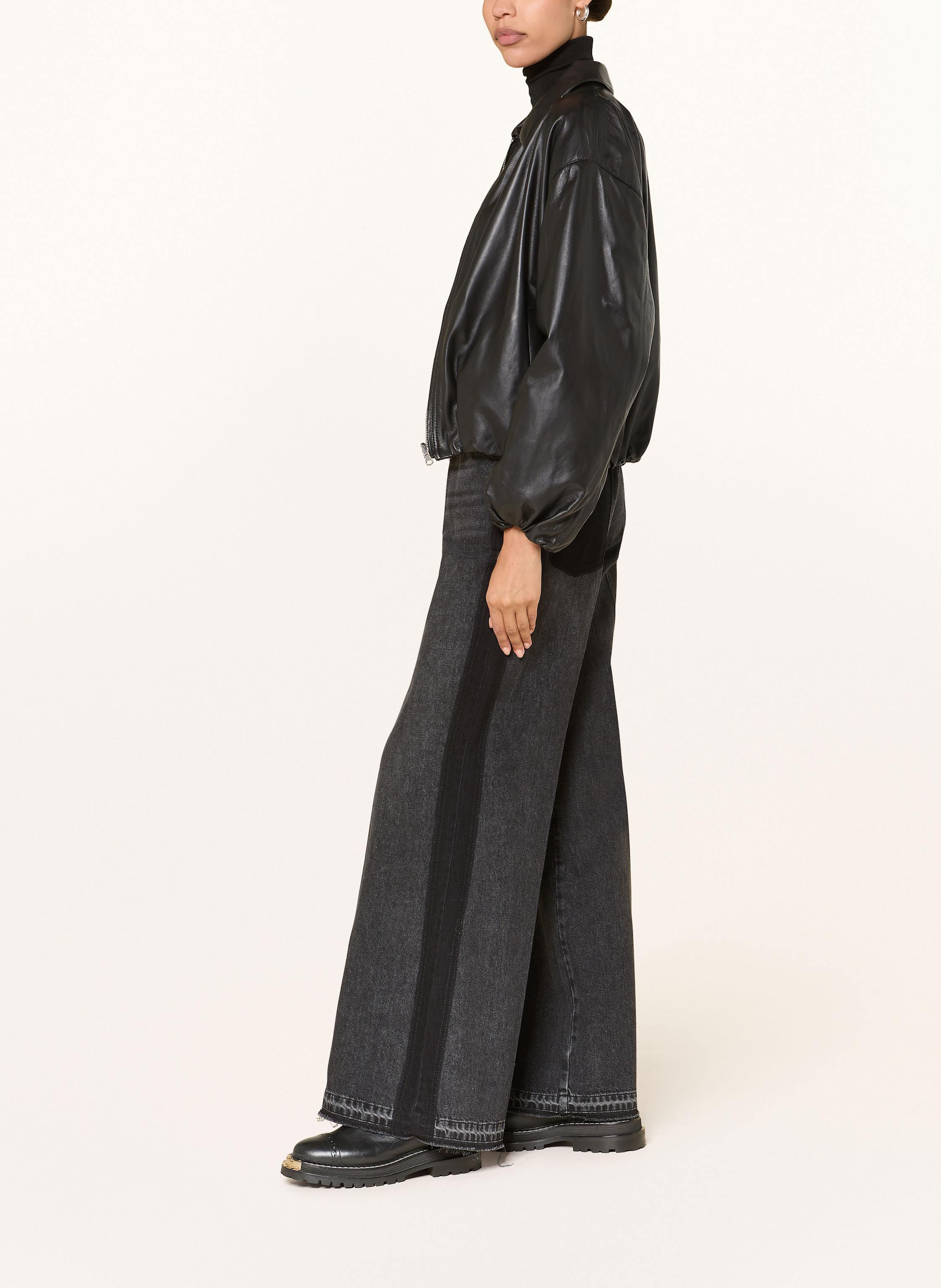 Thumbnail - Ag Jeans Wide Leg Jeans Hyeres schwarz
