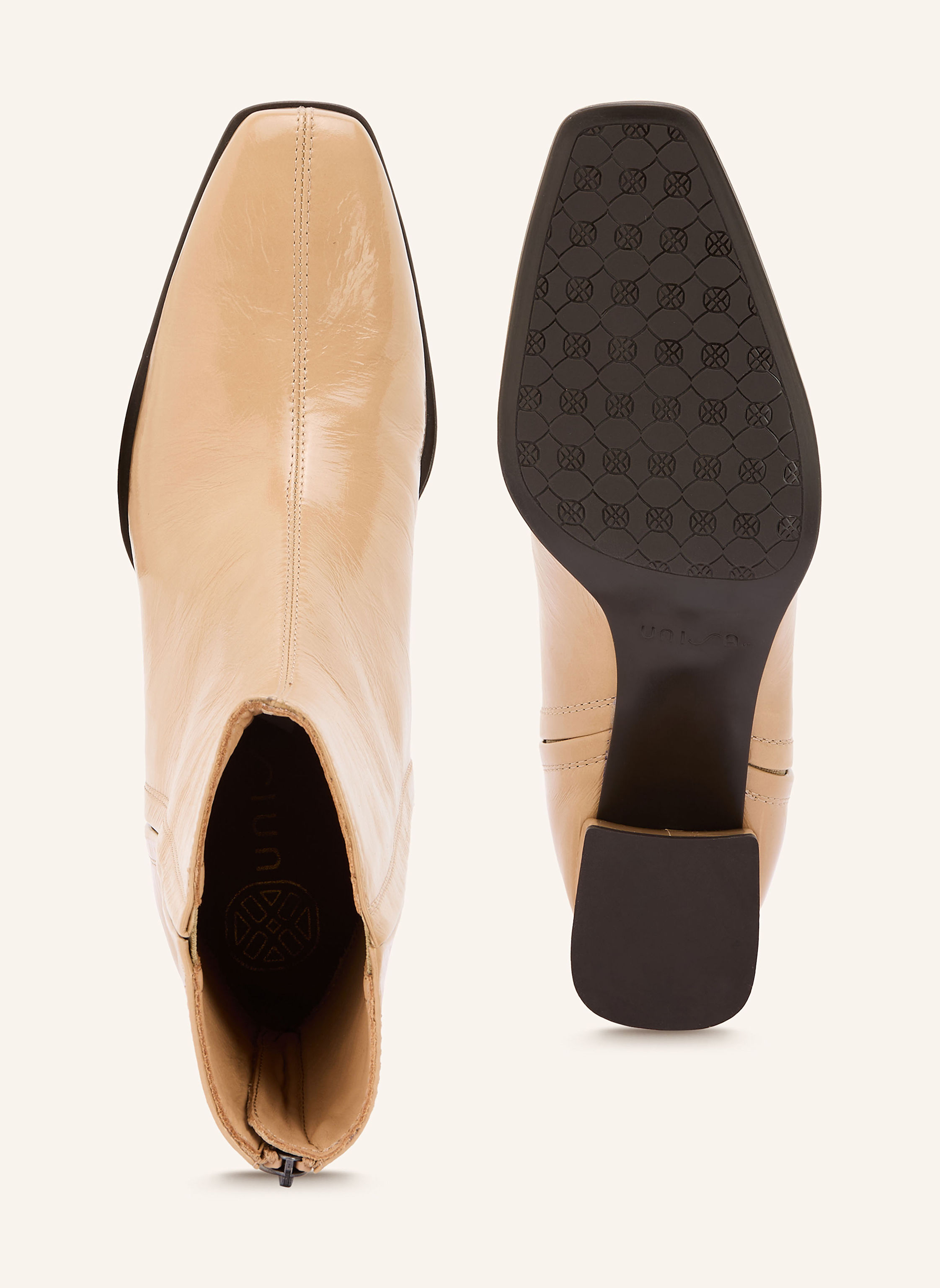 Thumbnail - Unisa Lackstiefeletten Lucas beige