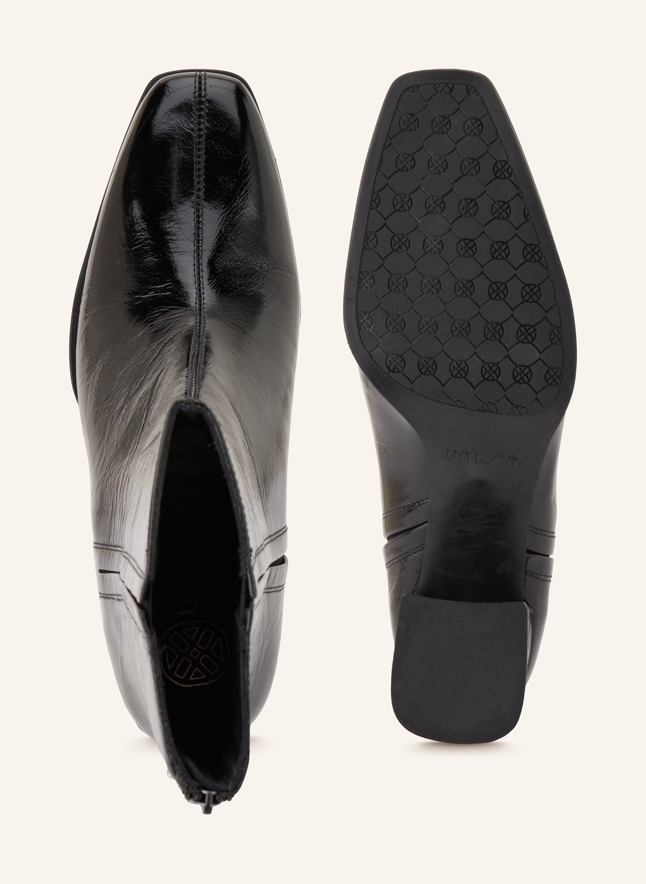 Thumbnail - Unisa Lackstiefeletten Lucas schwarz