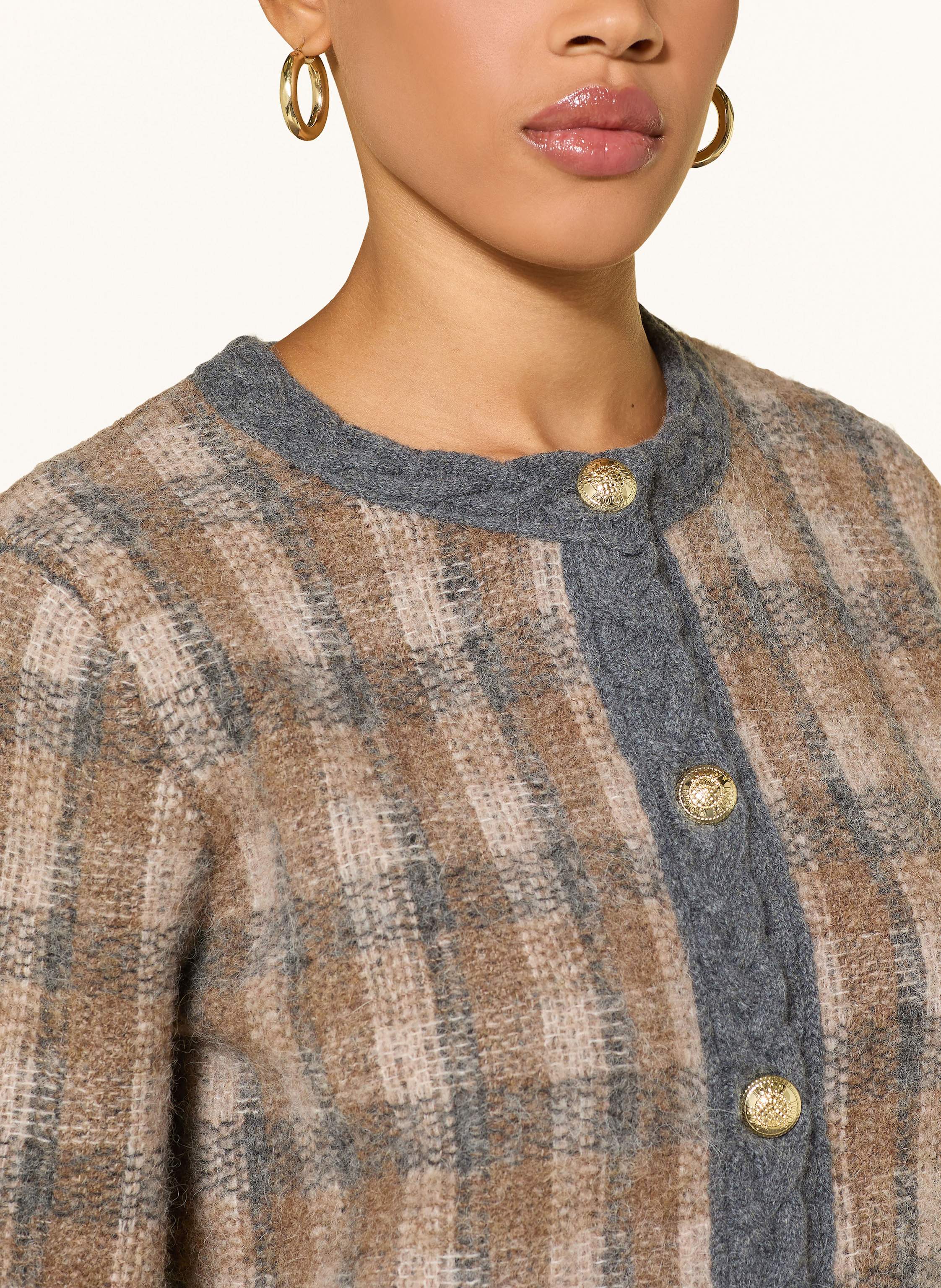 Thumbnail - Joop! Strickjacke Kea Mit Alpaka braun