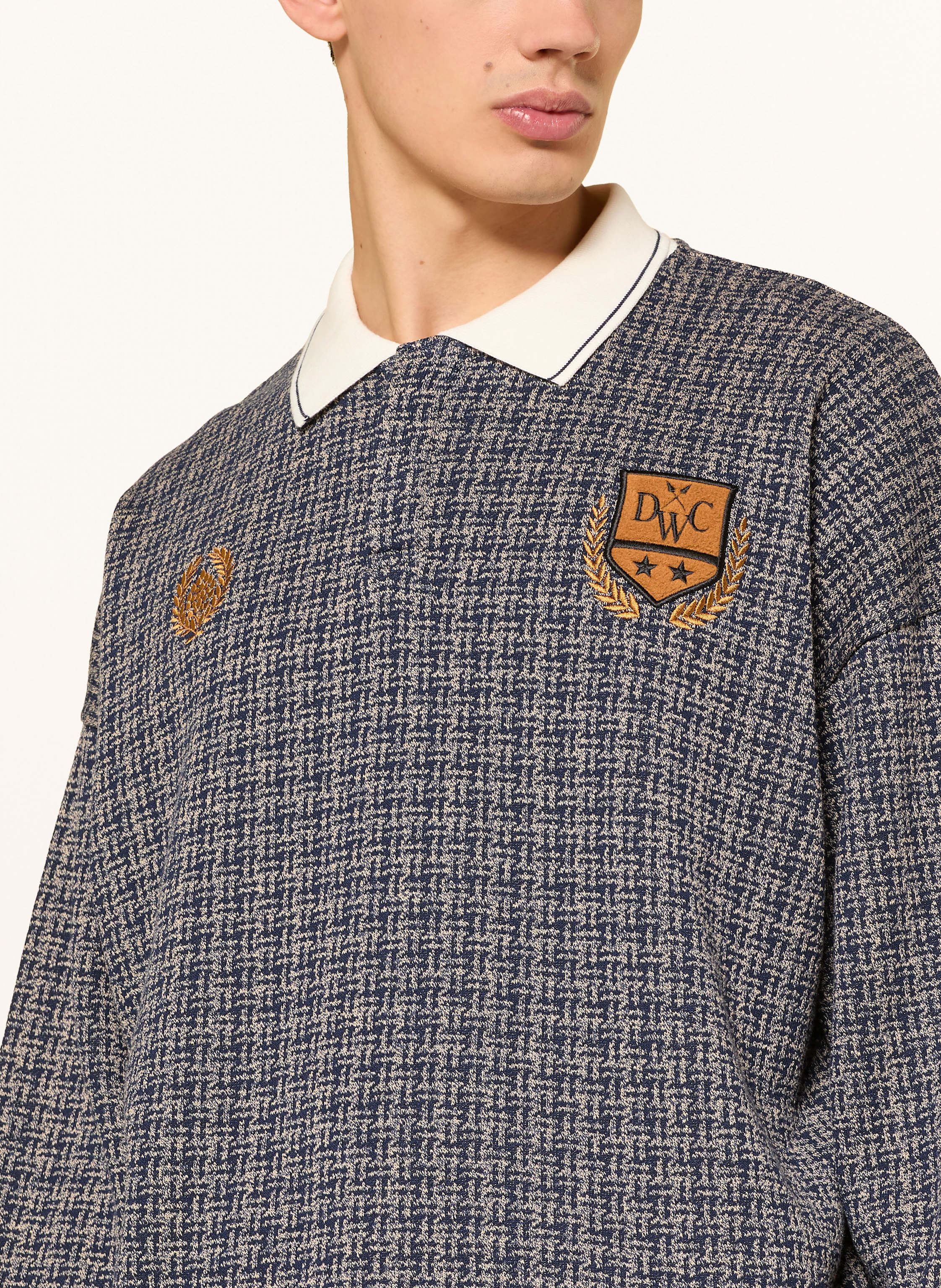 Thumbnail - Don't Waste Culture Strick-Poloshirt Alethea blau