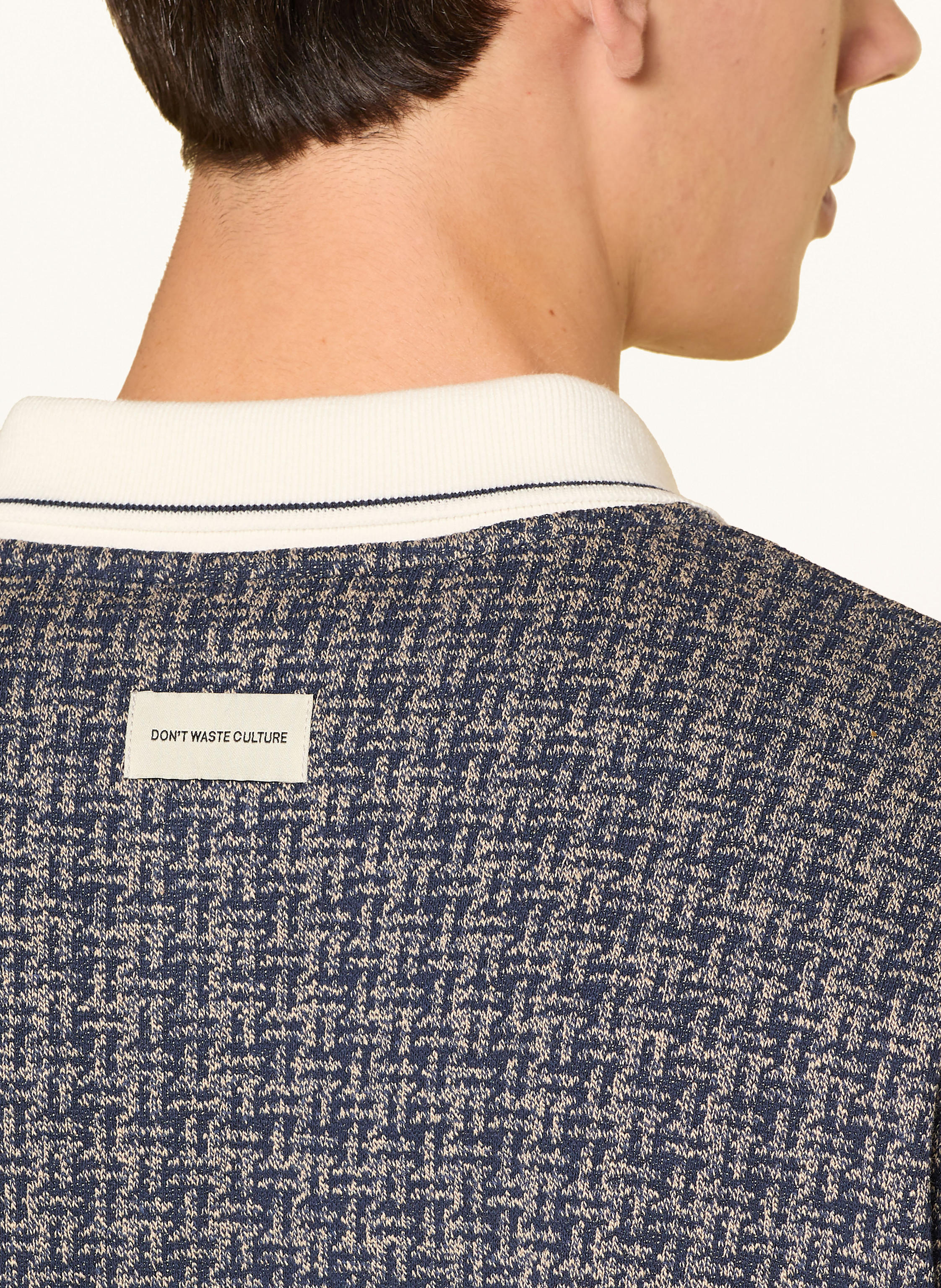 Thumbnail - Don't Waste Culture Strick-Poloshirt Alethea blau