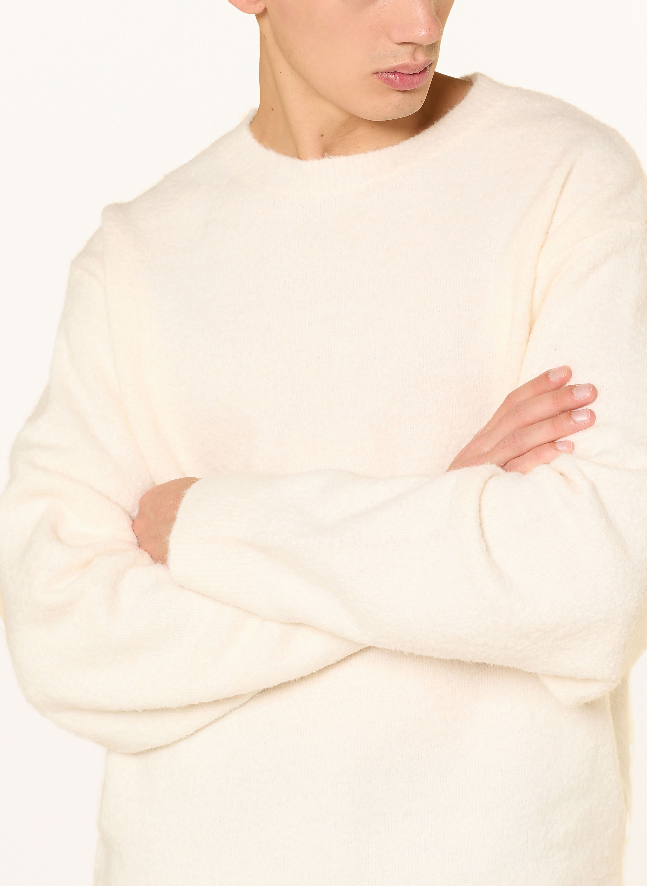 Thumbnail - Don't Waste Culture Bouclé-Pullover Akilani weiss