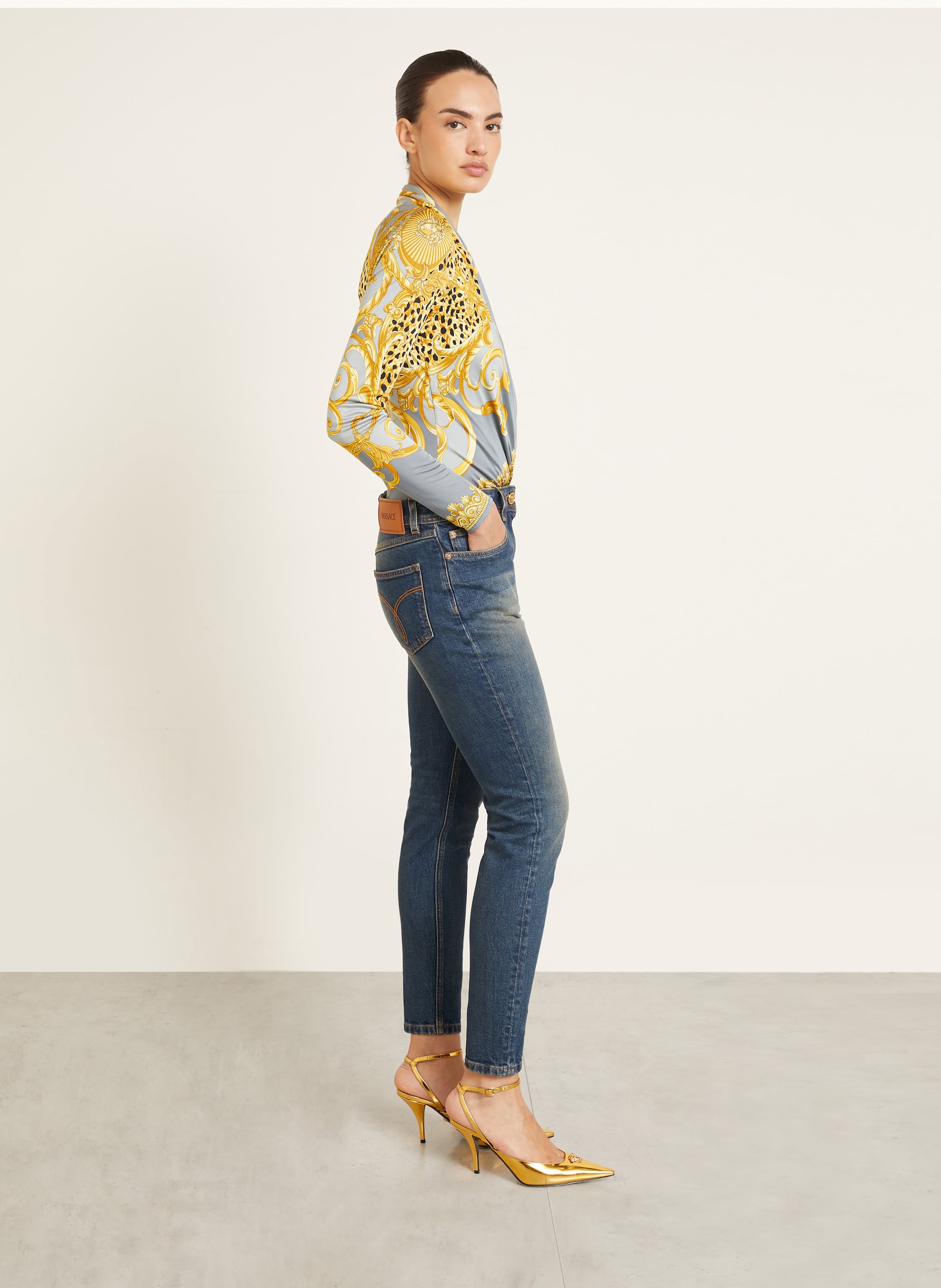 Thumbnail - Versace Skinny Jeans blau