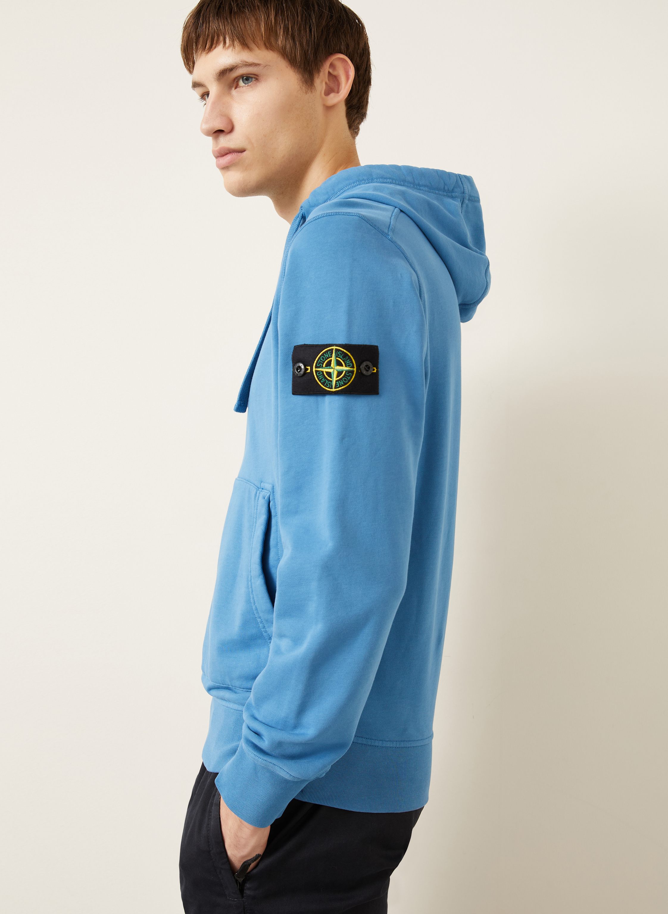 Thumbnail - Stone Island Hoodie blau