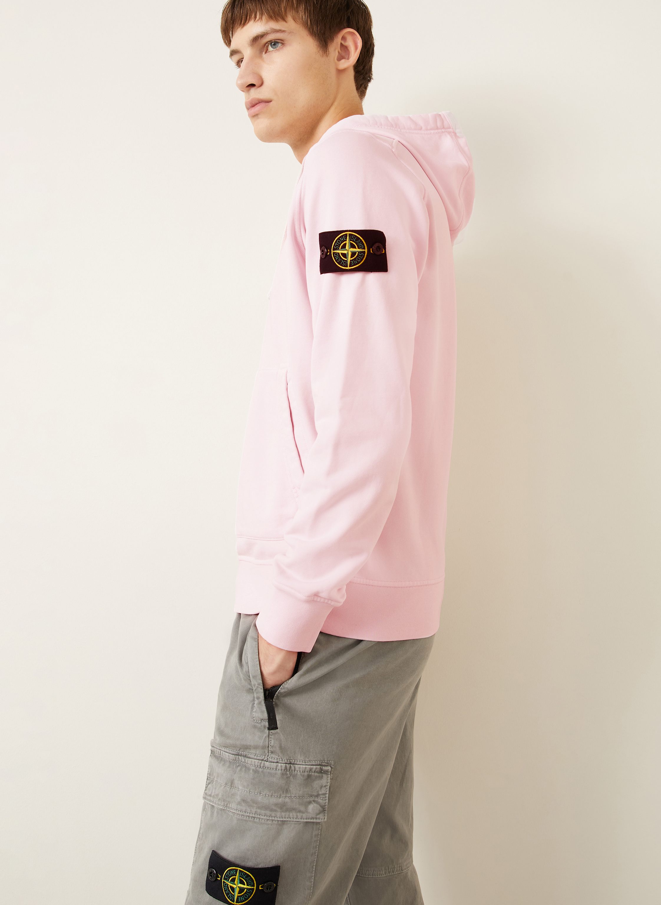 Thumbnail - Stone Island Hoodie pink