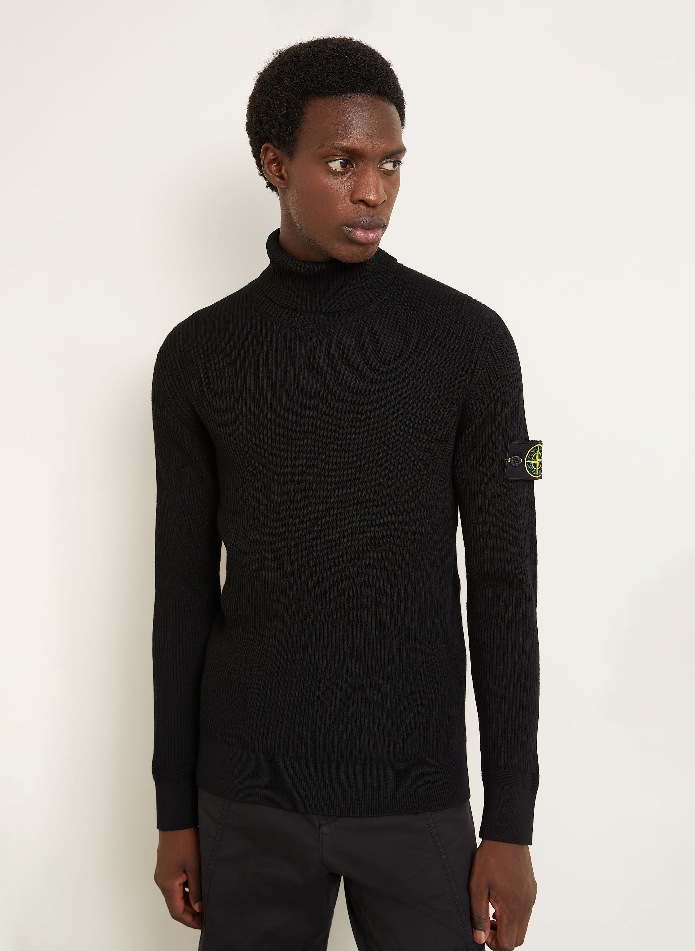 Thumbnail - Stone Island Rollkragenpullover schwarz